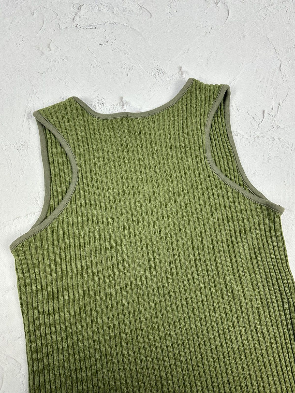 Japanese Brand × Vintage Vintage Ribbed Khaki Top Size M / US 6-8 / IT 42-44 - 5 Thumbnail