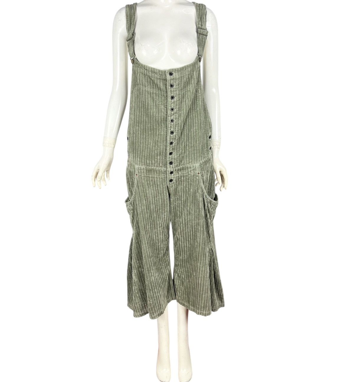Kapital Vintage Kapital Blue hand Corduroy Flare Coverall Size 25" / US 0 / IT 36 - 1 Thumbnail