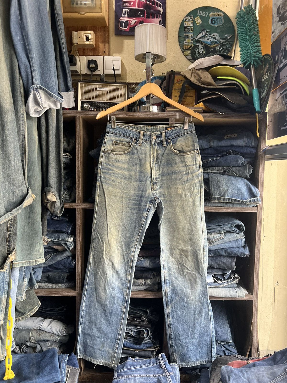 Big John 🔥Vintage Big John Distressed Denim Size US 28 / EU 44 - 2 Thumbnail