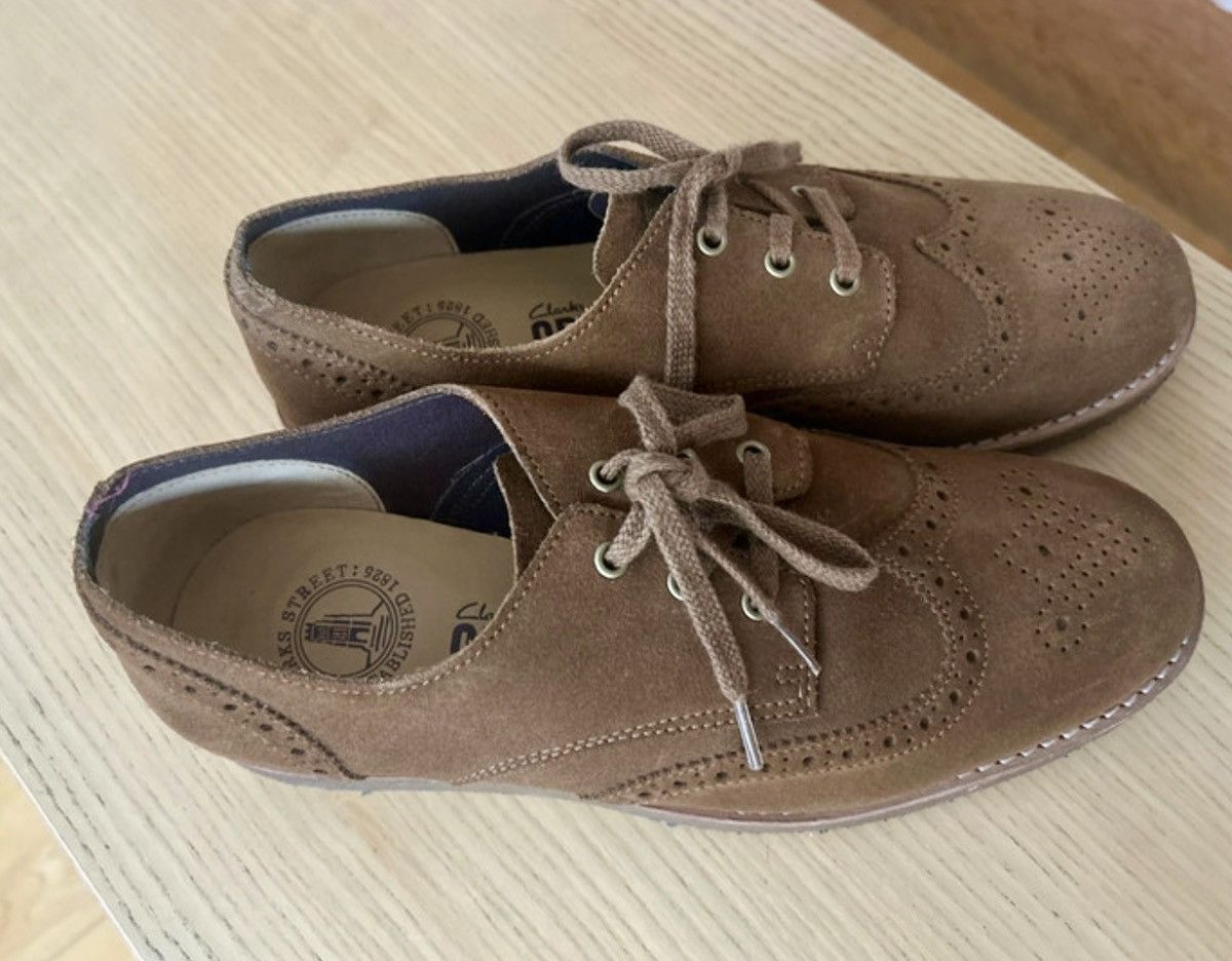 Clarks Clarks Originals Suede Brogues EU42.5 – Brown Wingtip Shoes Size US 9.5 / EU 42-43 - 4 Thumbnail