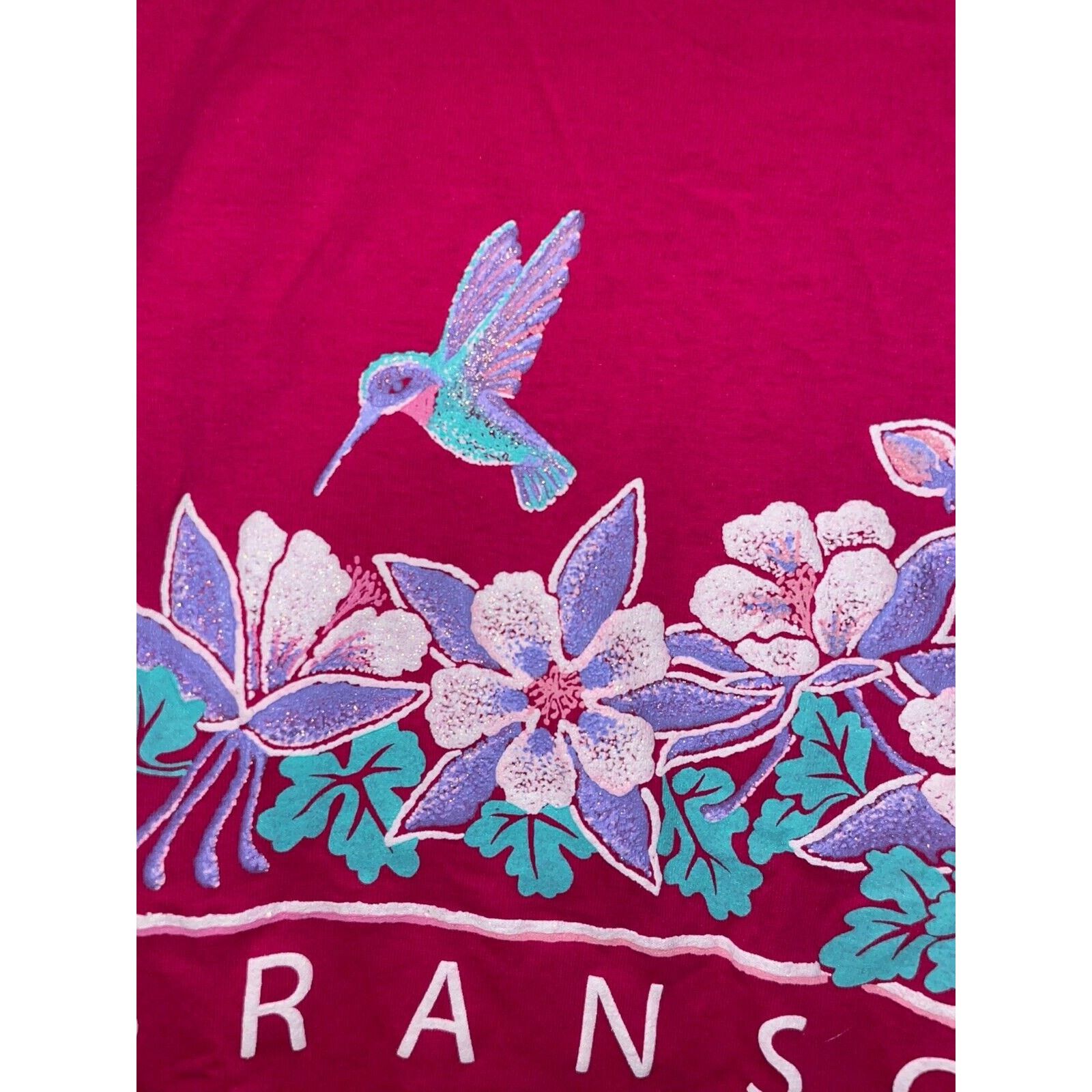Jerzees Vintage Branson Pink Shirt Flowers Flower Tee 1990s VTG L Size US L / EU 52-54 / 3 - 3 Thumbnail