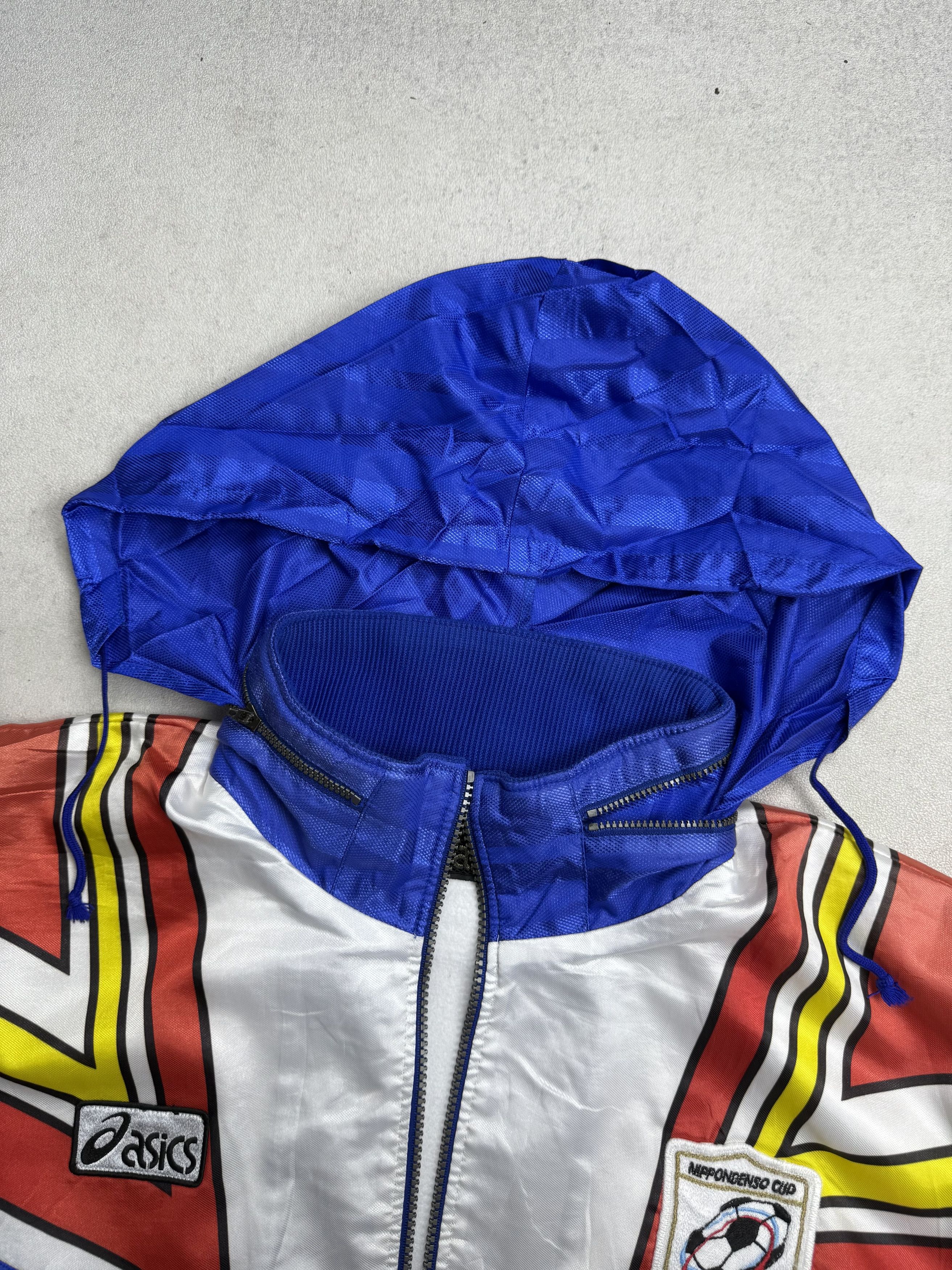 Asics Vintage 90s Asics Soccer Jacket Size US L / EU 52-54 / 3 - 9 Thumbnail