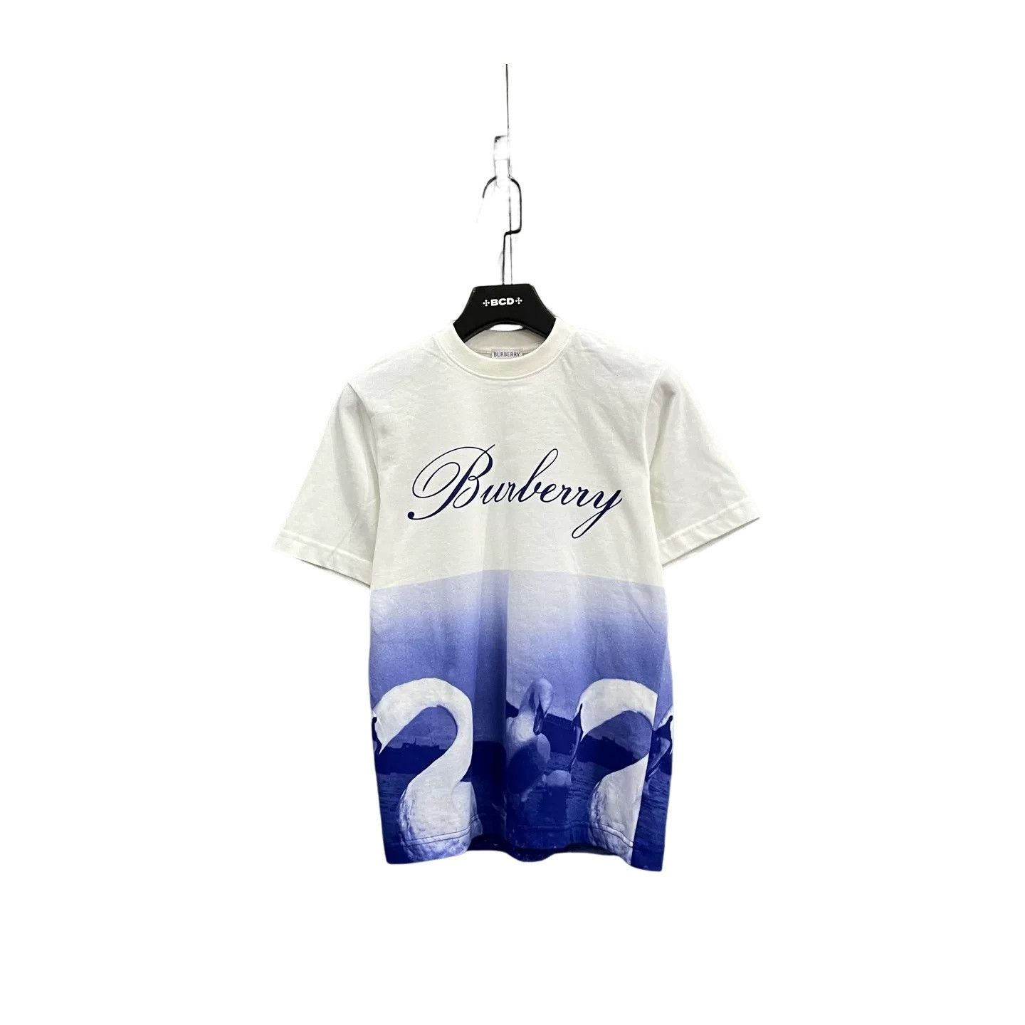 Burberry Burberry Swan Print Script Logo T-Shirt XS Size US XS / EU 42 / 0 - 1 Thumbnail