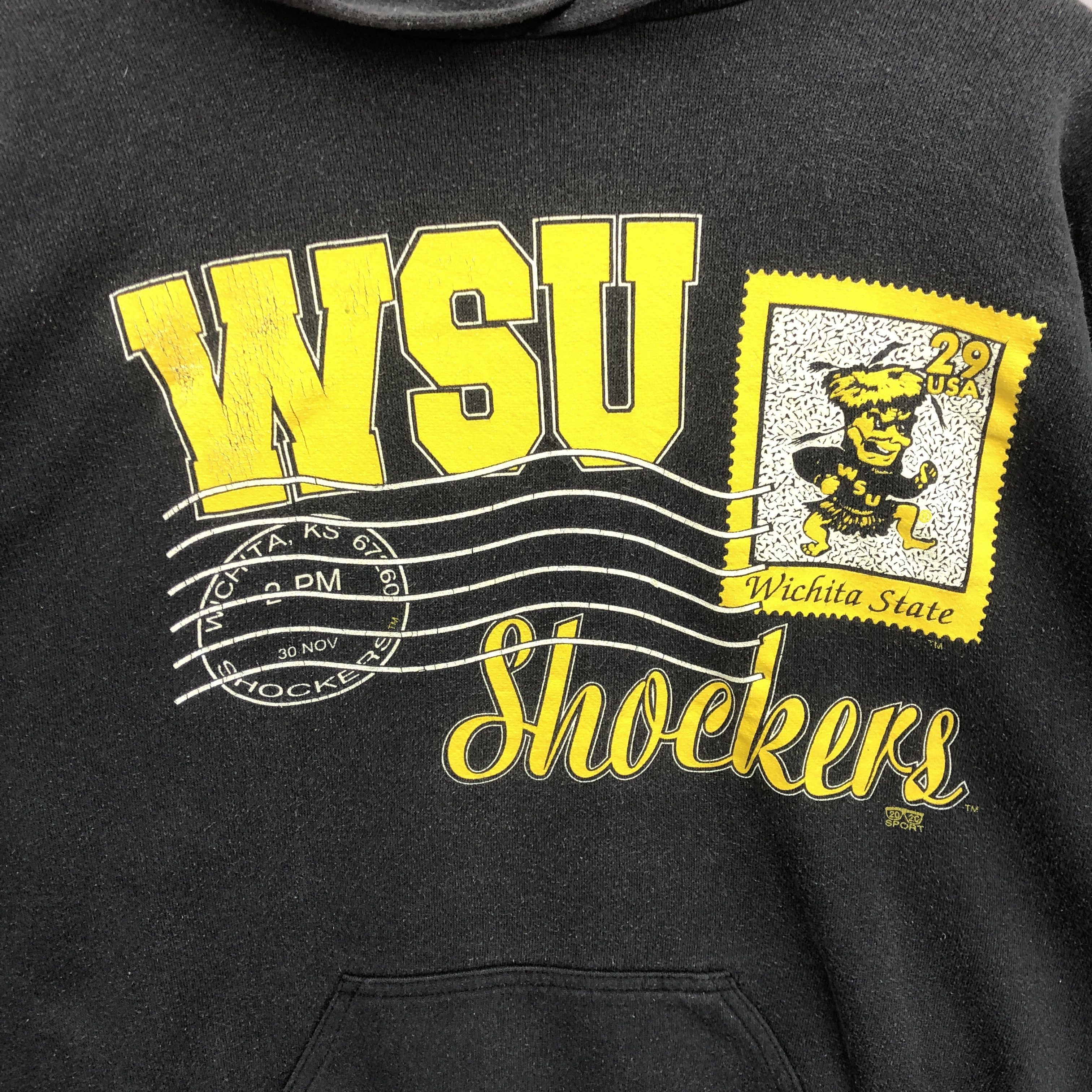 Vintage Wichita State University Shockers Hood Sweater Sweatshirt Size US L / EU 52-54 / 3 - 4 Thumbnail