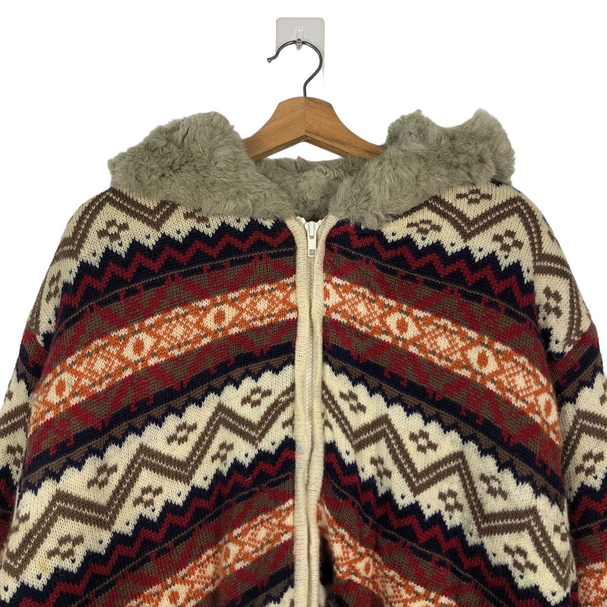 Hysteric Glamour 🔥90s Navajo Aztec Design Rio Brothers Striped Hoodie Winter Size US L / EU 52-54 / 3 - 3 Thumbnail