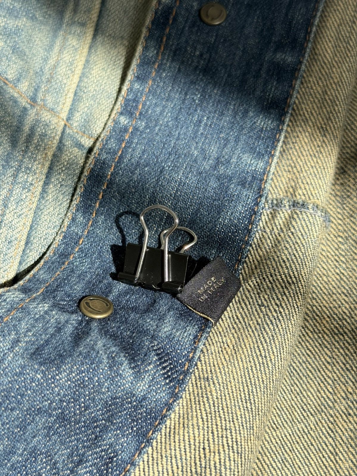Just Cavalli ⚡SENDOFFER⚡Just Cavalli Roberto Cavalli Denim Trucker Jacket Size US M / EU 48-50 / 2 - 19 Thumbnail