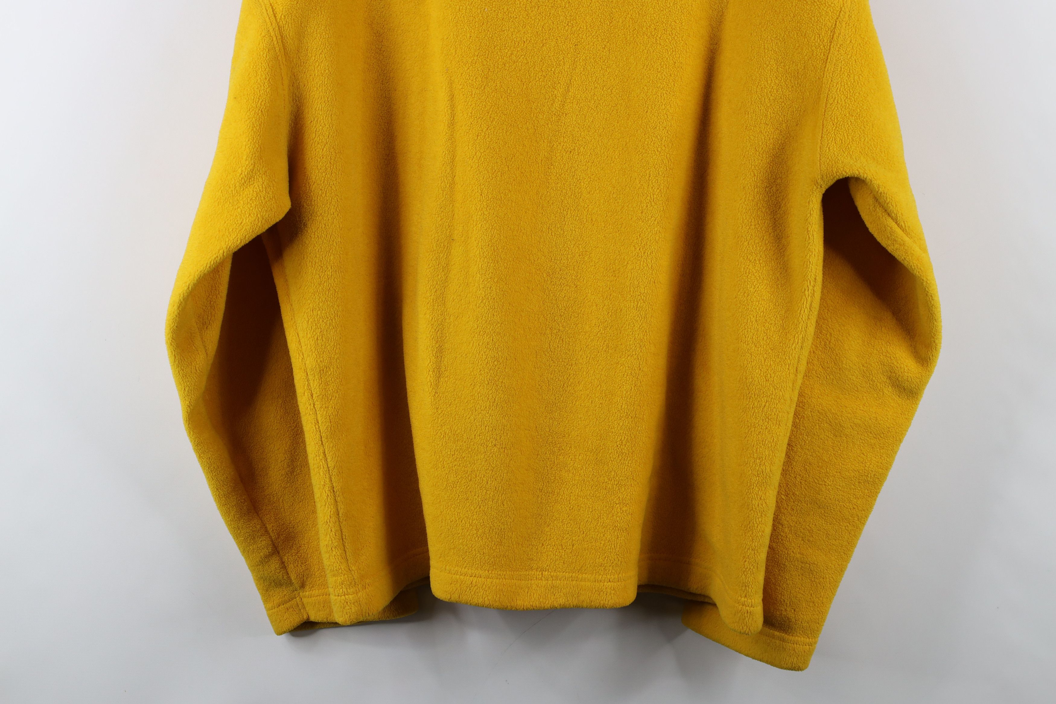 Gap × Vintage Vintage Y2K 2000 Gap Heavy Fleece V-Neck Sweater Yellow Size US L / EU 52-54 / 3 - 10 Thumbnail