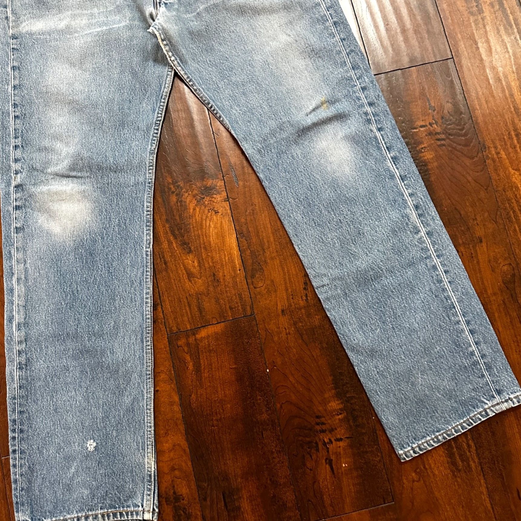 Levi's VINTAGE Levi's 501 Jeans - Button Fly - Straight - Blue Denim - Men's 38x36 - 90s Retro Size US 38 / EU 54 - 3 Thumbnail