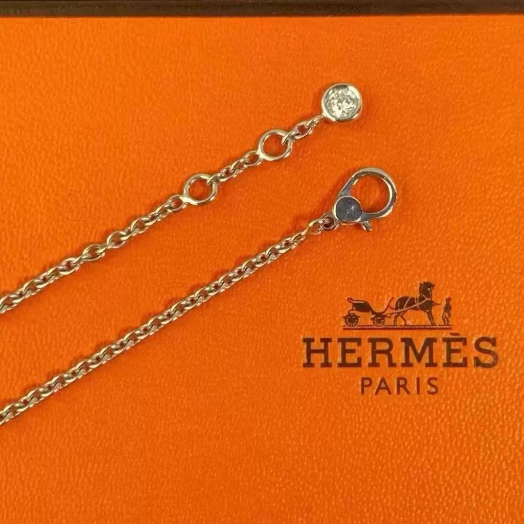 Hermes Hermès Finesse Q Pave Diamond Bracelet 16.5cm NM Box Size ONE SIZE - 8 Thumbnail