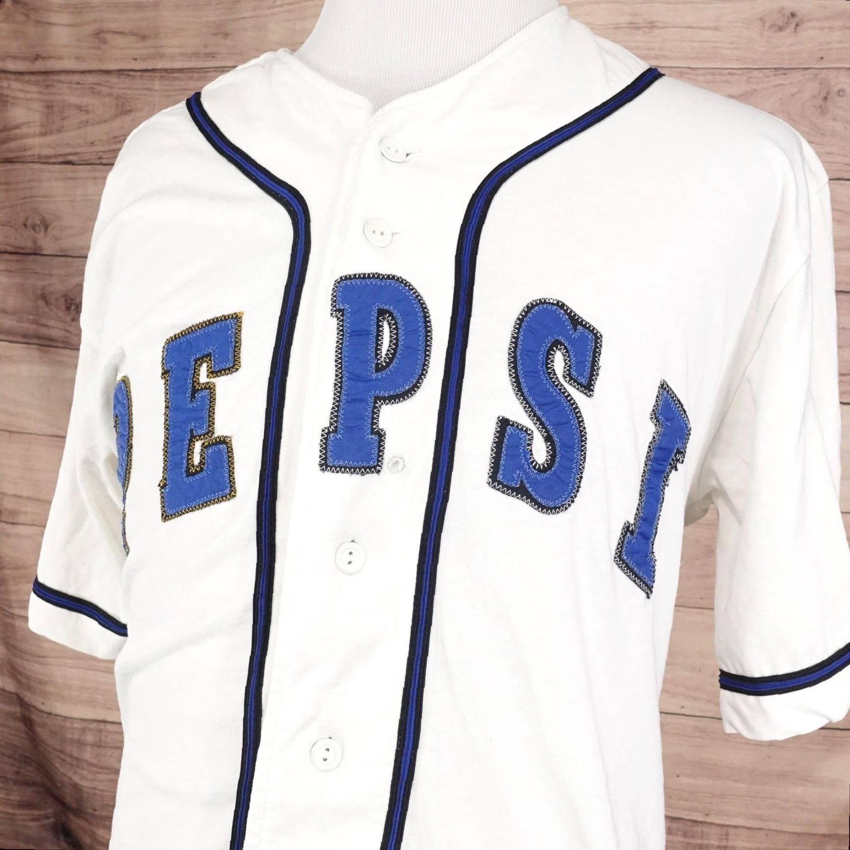 Vintage VINTAGE Pepsi Shirt Mens M White Button-Up Baseball Jersey NeXt Logo Graphic Print 90s Football Mens Size US M / EU 48-50 / 2 - 3 Thumbnail