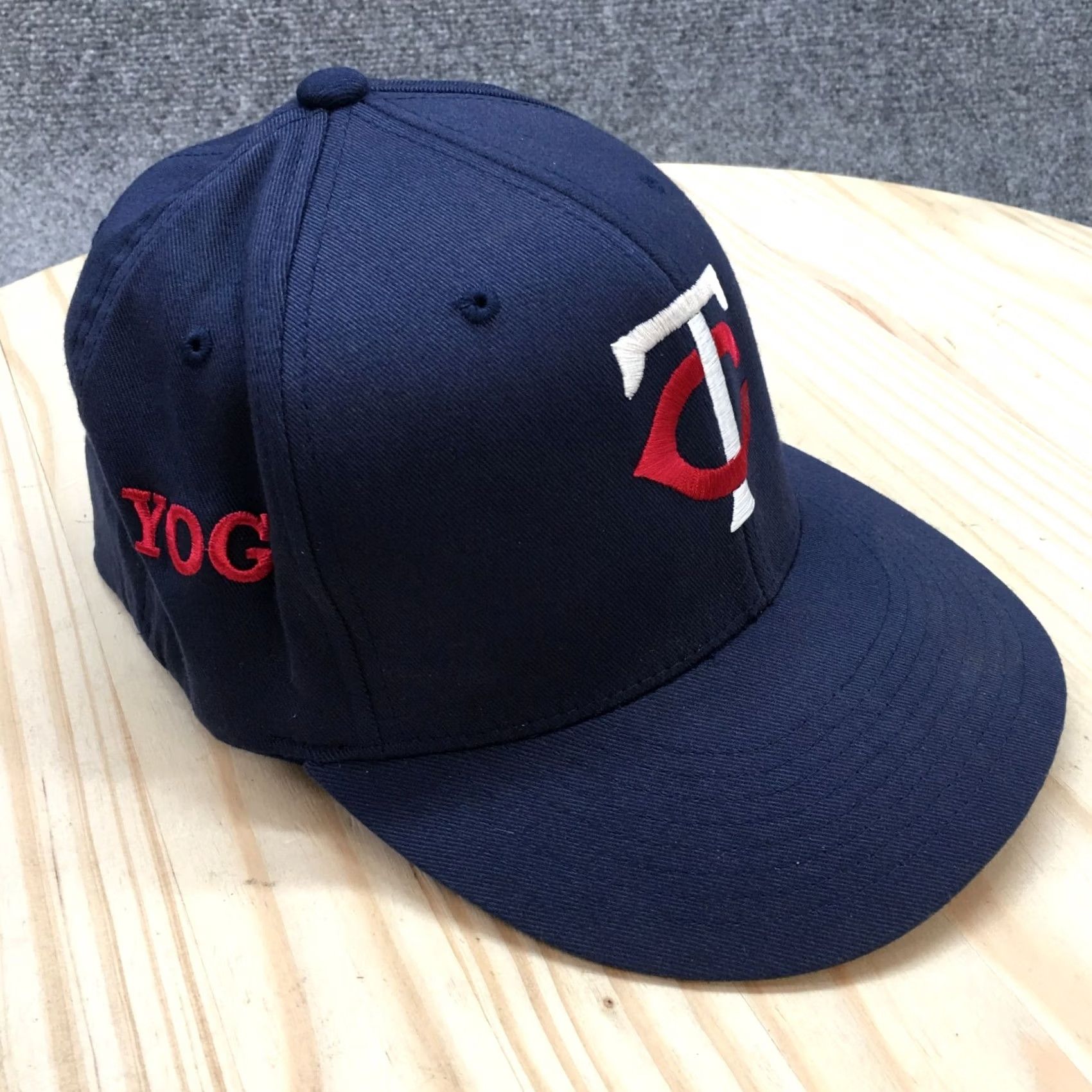 Vintage Flexfit Minnesota Twin Cities Yogi Fitted Baseball Cap Mens S-M Blue XS? Size ONE SIZE - 2 Thumbnail