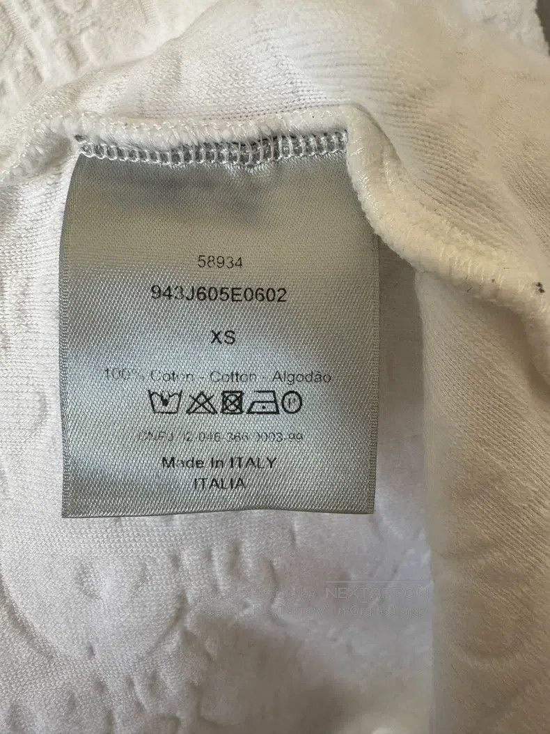 Dior Dior White slogan towel full LOGO short sleeves Size US XS / EU 42 / 0 - 4 Thumbnail