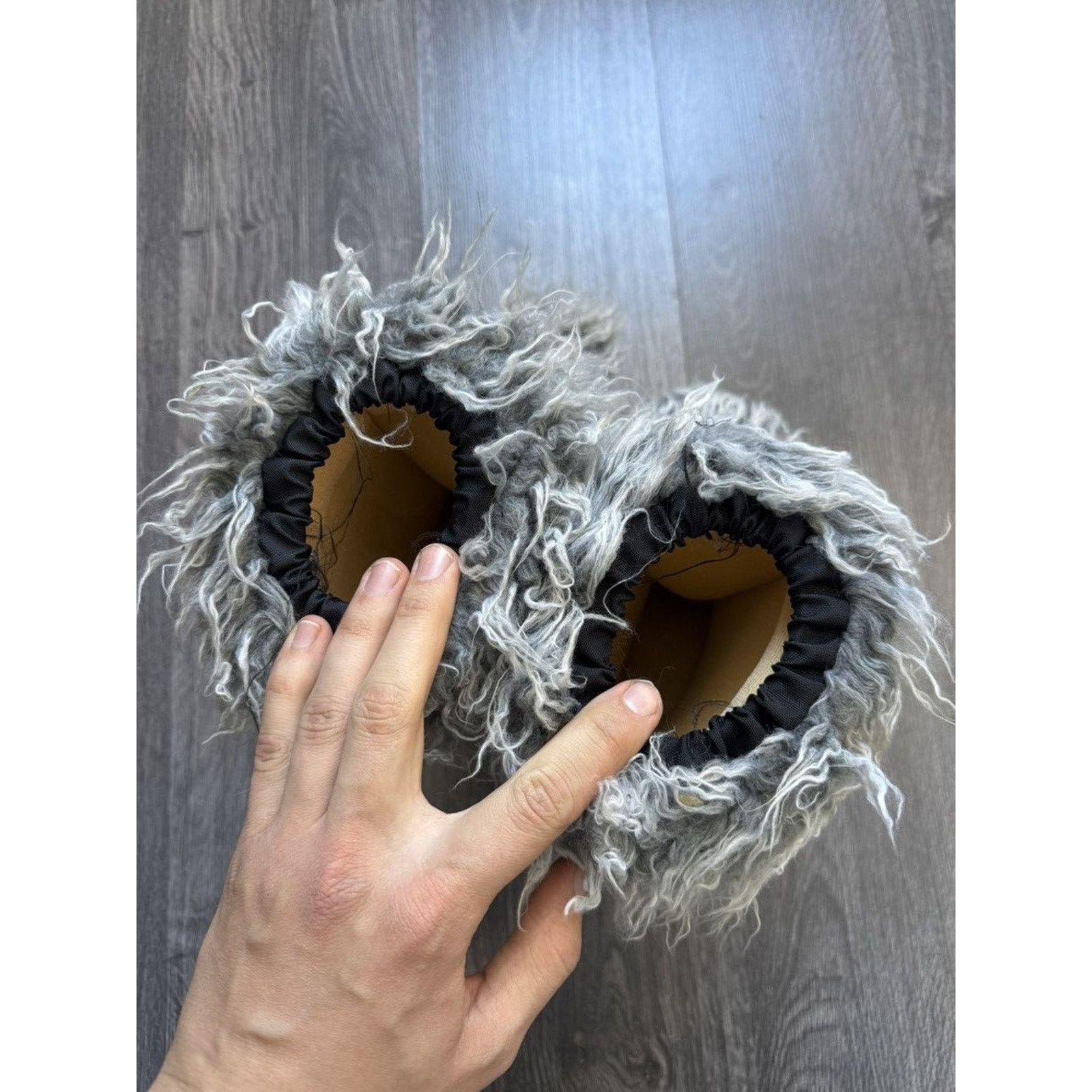 Japanese Brand × Moon Boot × Vintage 90s Vintage Modes Moon Boots Style Yeti Fur Boots Size US 6 / IT 36 - 6 Thumbnail