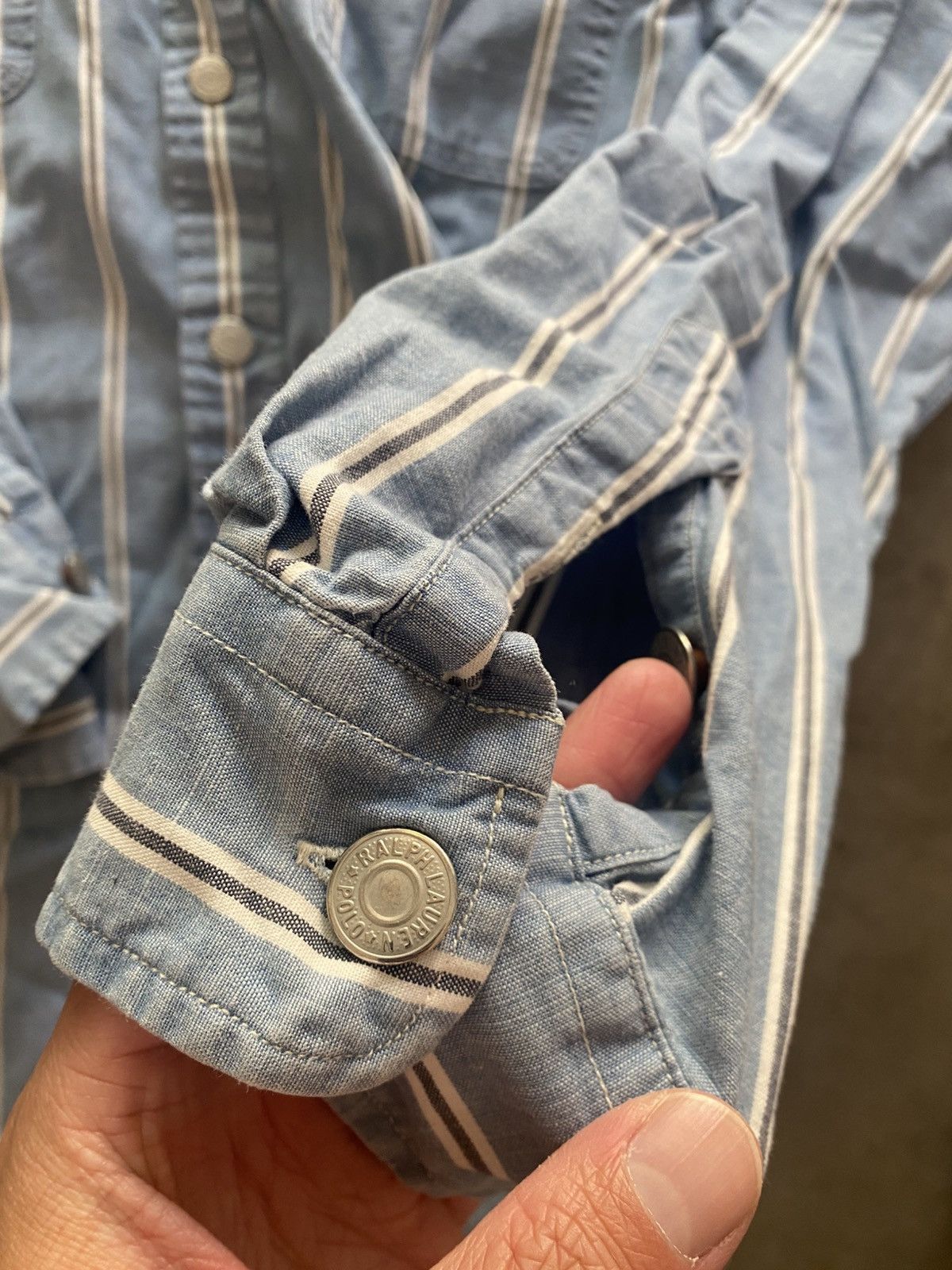Polo Ralph Lauren Vintage New Polo Ralph Lauren Blue Button Up Polo Country Size US XXL / EU 58 / 5 - 4 Thumbnail