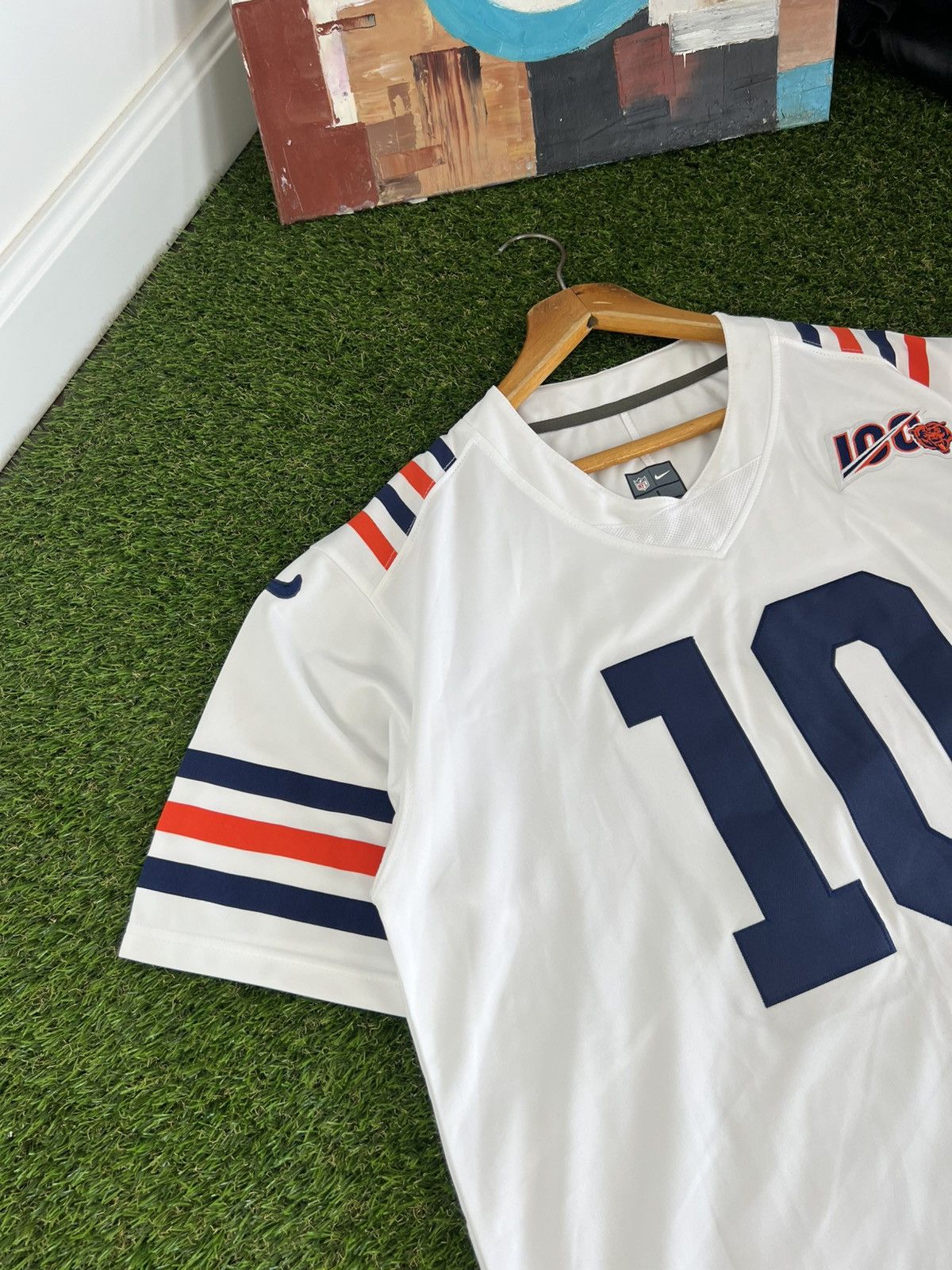 Nike Mitch Trubisky #10 Nike On Field NFL Chicago Bears Jersey L Size US L / EU 52-54 / 3 - 2 Thumbnail