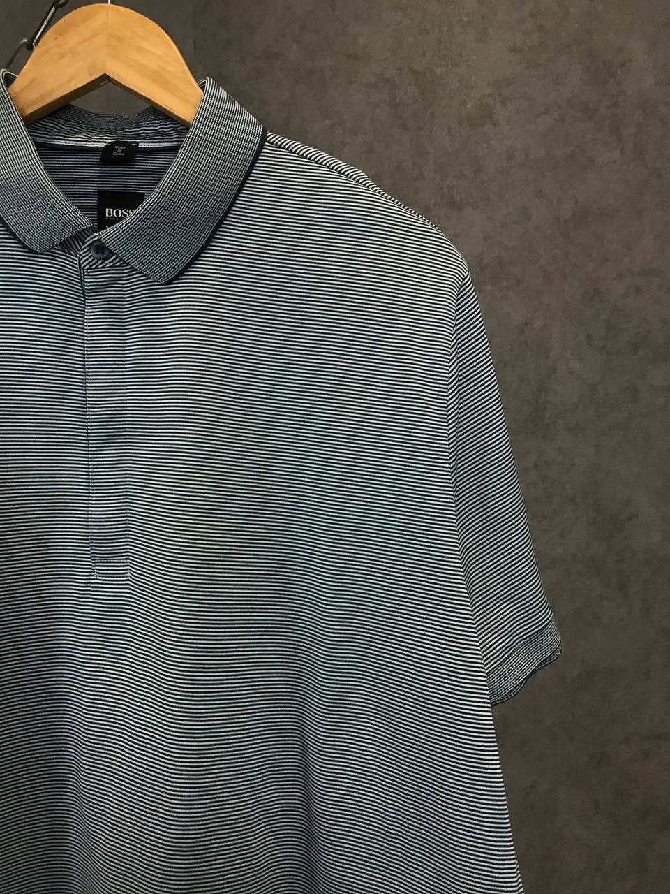 Hugo Boss Hugo Boss designer striped polo tee Size US XL / EU 56 / 4 - 2 Thumbnail
