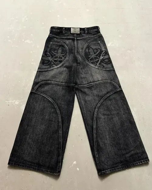 Japanese Brand Hayama x Junna Streetwear Retro Baggy Jeans Size US 34 / EU 50 - 5 Thumbnail