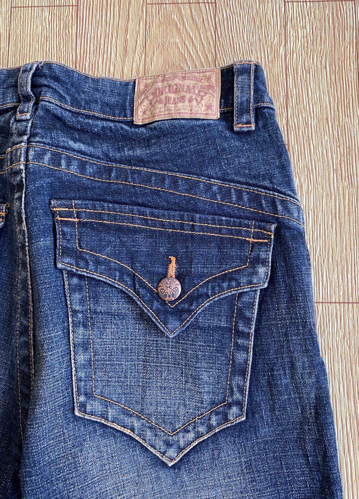 Japanese Brand Very Rare Design Vintage Japanese Brand Flared Jeans 1990s Size US 30 / EU 46 - 5 Thumbnail