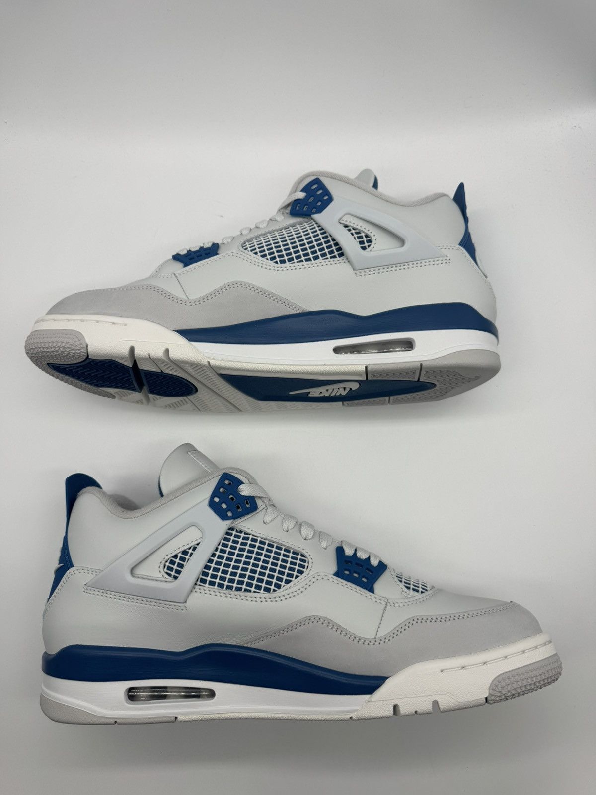Nike Nike Air Jordan 4 Retro Military Industrial Blue 2024 Size US 13 / EU 46 - 3 Thumbnail