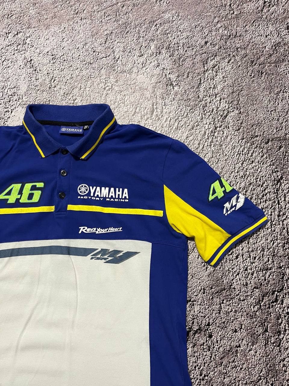 Vintage × Yamaha New Official Valentino Rossi VR46 Dual Yamaha Mans Polo Size US XXL / EU 58 / 5 - 6 Thumbnail
