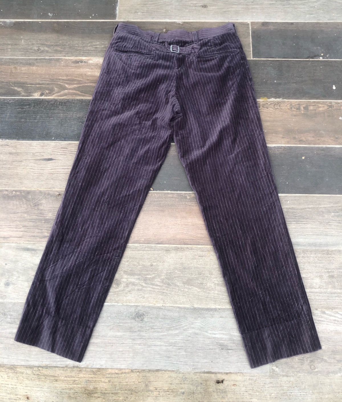 Dry Bones × Japanese Brand 🔥OG Dry Bones Velvet Corduroy Buckle Back Pant💥 Size US 32 / EU 48 - 2 Thumbnail