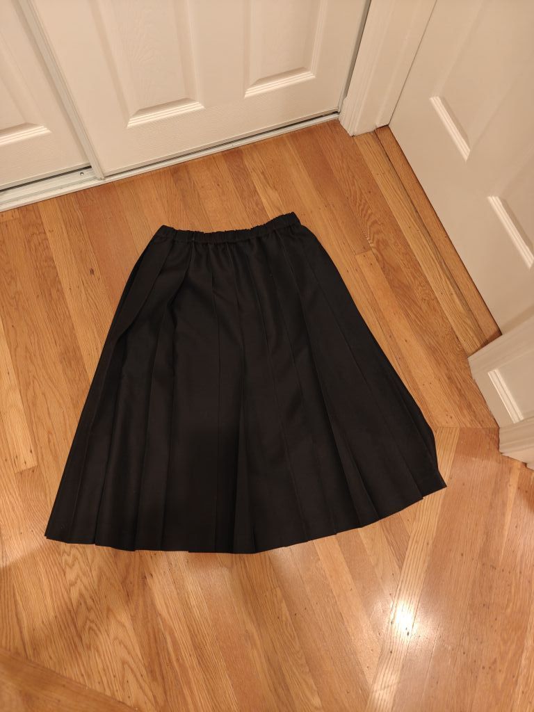 Comme des Garcons Black Black cdg black pleated midi skirt Size US 34 / EU 50 - 2 Thumbnail