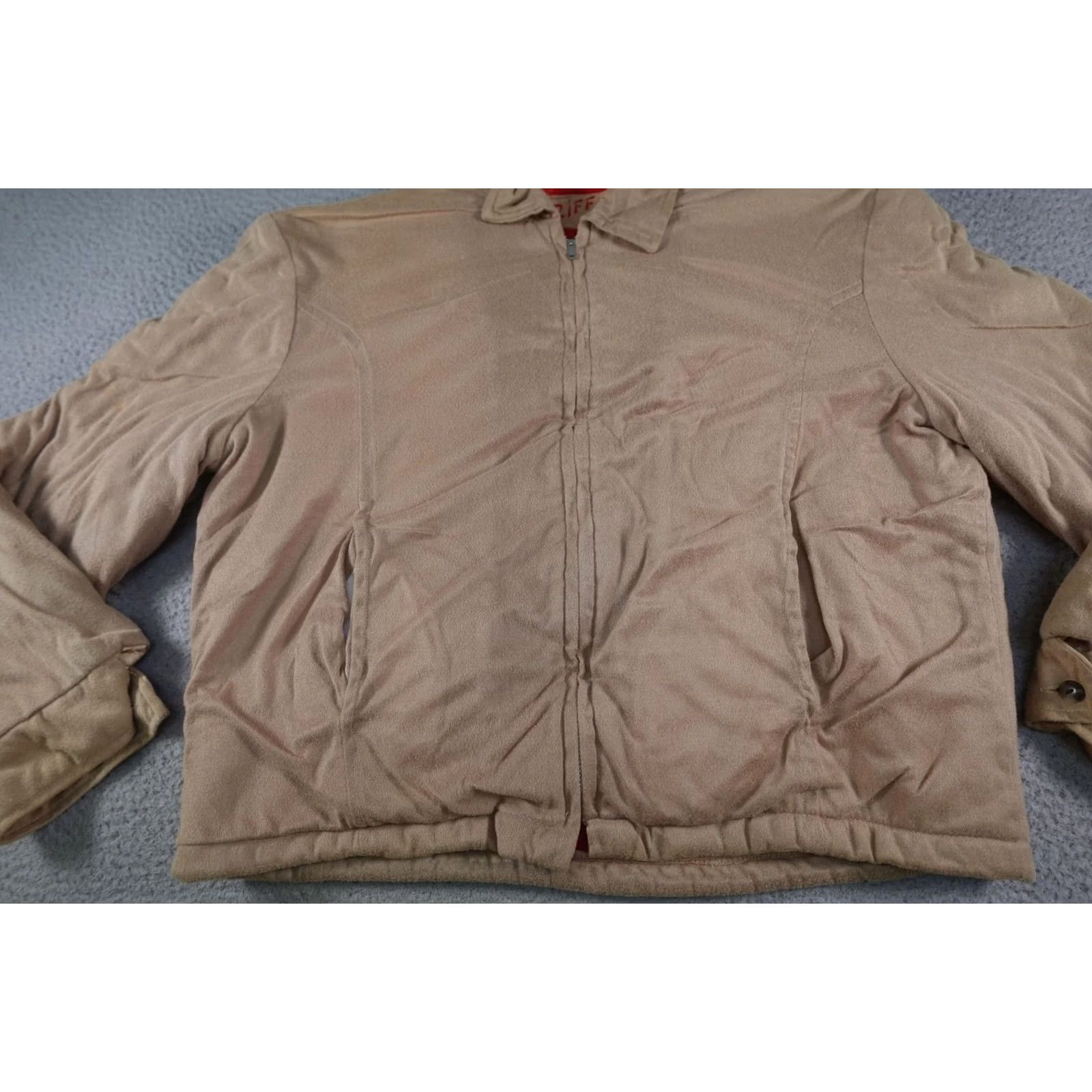Vintage VINTAGE Riff Bomber Jacket Mens M Beige Faux Fur Lined Insulated 50s 60s Size US M / EU 48-50 / 2 - 3 Thumbnail