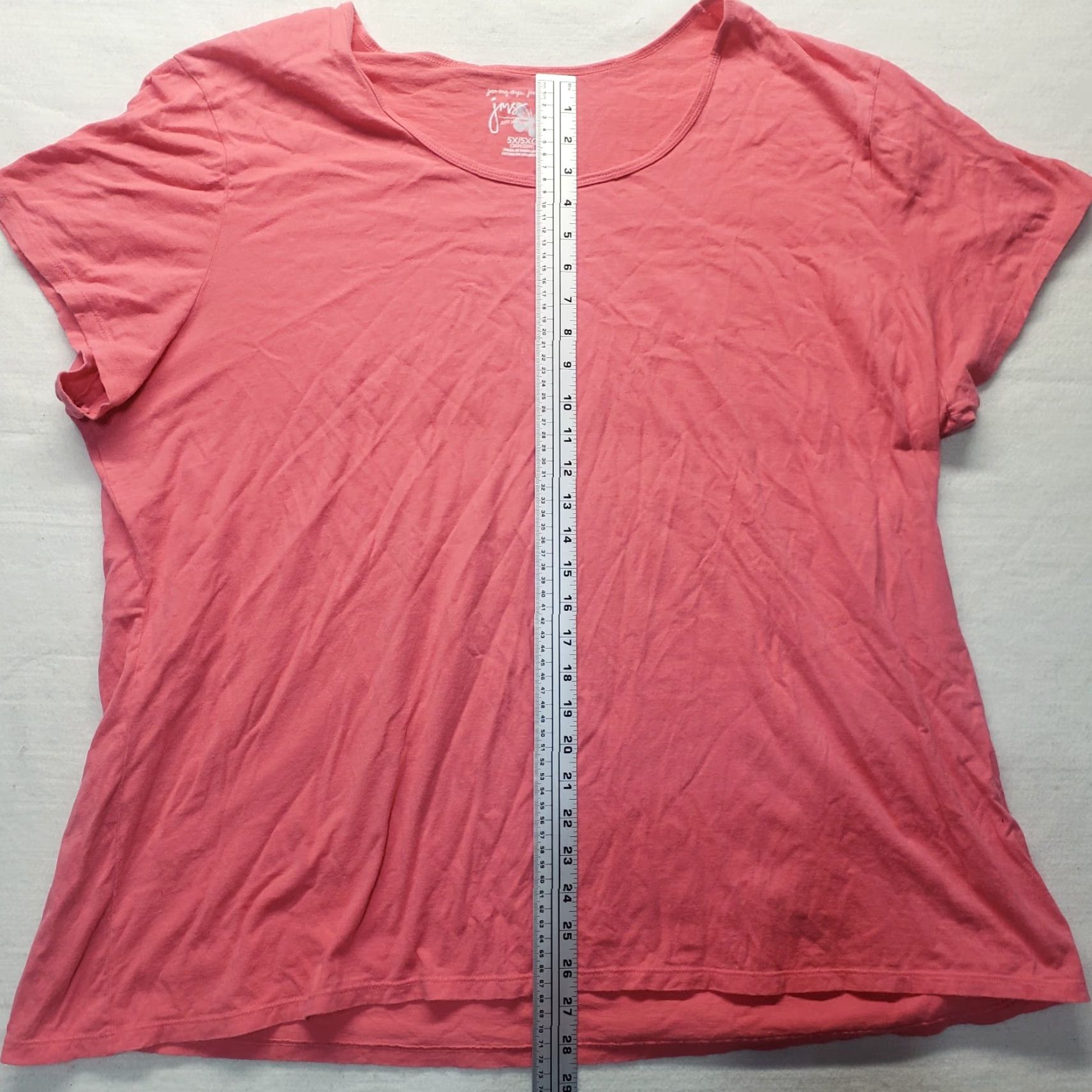 Vintage VINTAGE Just My Size Shirt 5X Plus Size Women Pink Short Sleeve Tee T-Shirt Crew Neck Womens Size XXL / US 16-18 / IT 52-54 - 5 Thumbnail