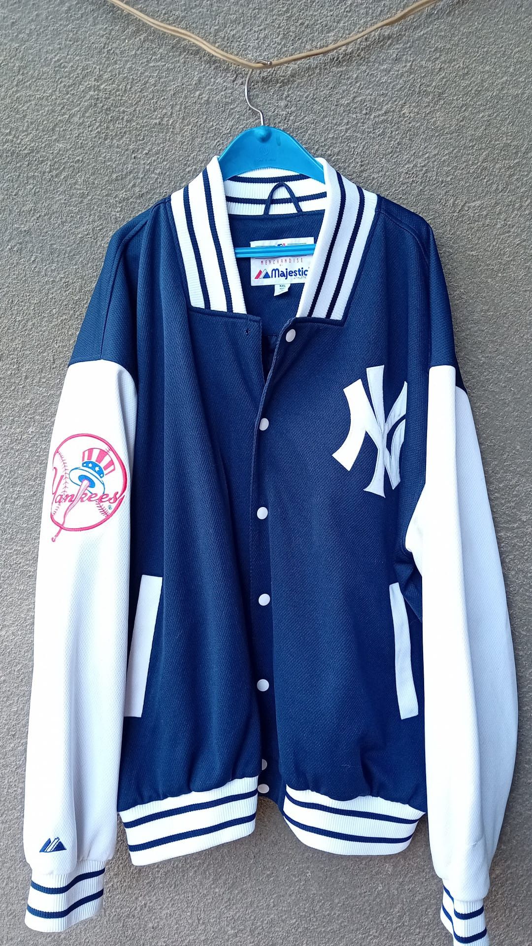 Majestic × New York Yankees NY Yankees Majestic Varsity Jacket Genuine Merchandise XXL Size US XXL / EU 58 / 5 - 2 Thumbnail
