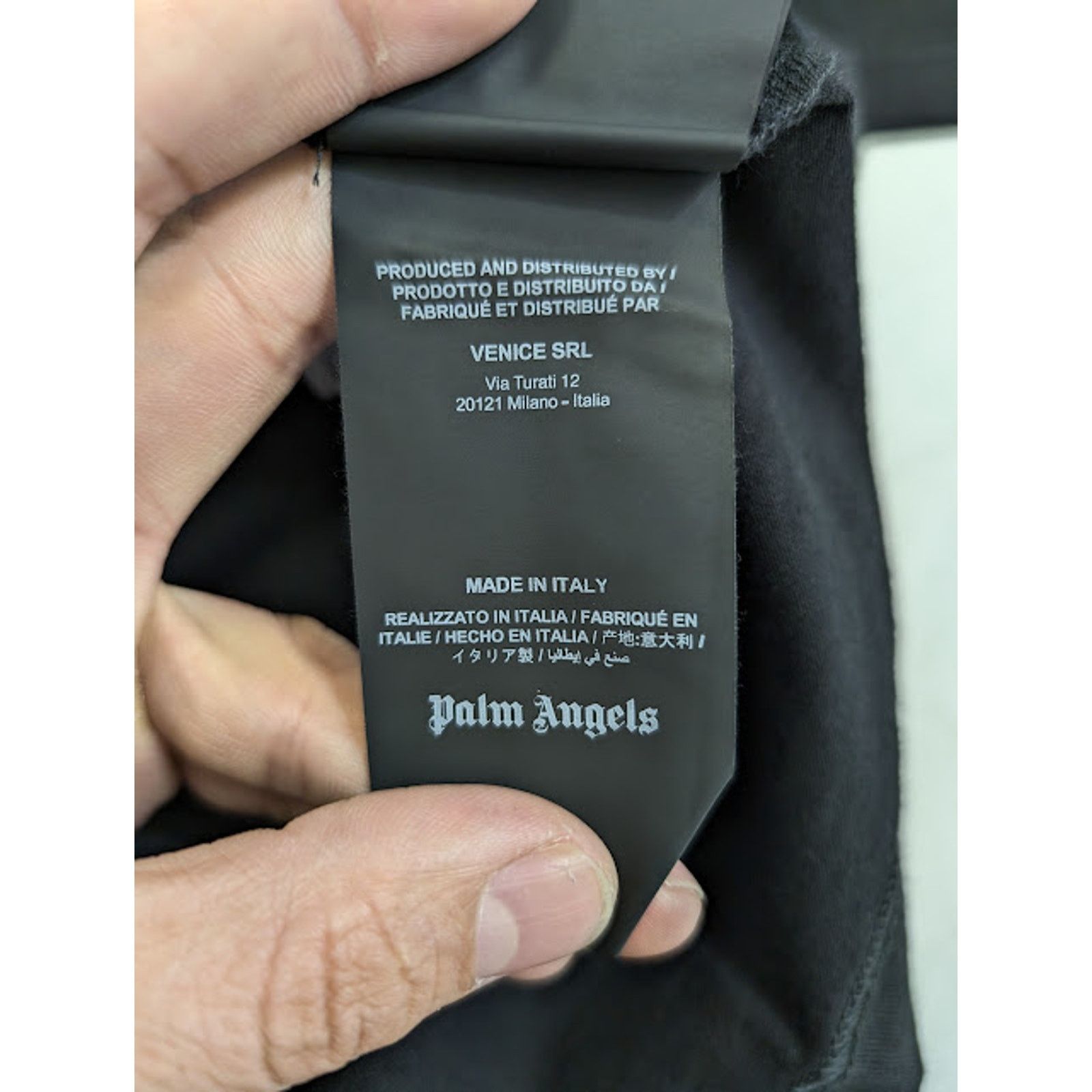 Palm Angels o1rshd1 Spray Heart Loose T-Shirt in Black / Fuchsia Size US XL / EU 56 / 4 - 18 Thumbnail
