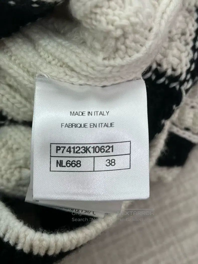 Gucci Gucci Black and white checkerboard knitted V-neck sweater Size XS / US 0-2 / IT 36-38 - 6 Thumbnail