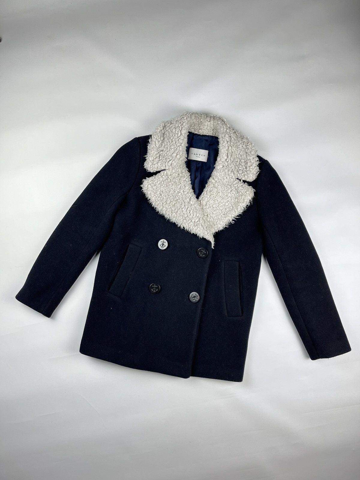 Sandro Sandro Paris wool coat M8825H Size XS / US 0-2 / IT 36-38 - 2 Thumbnail