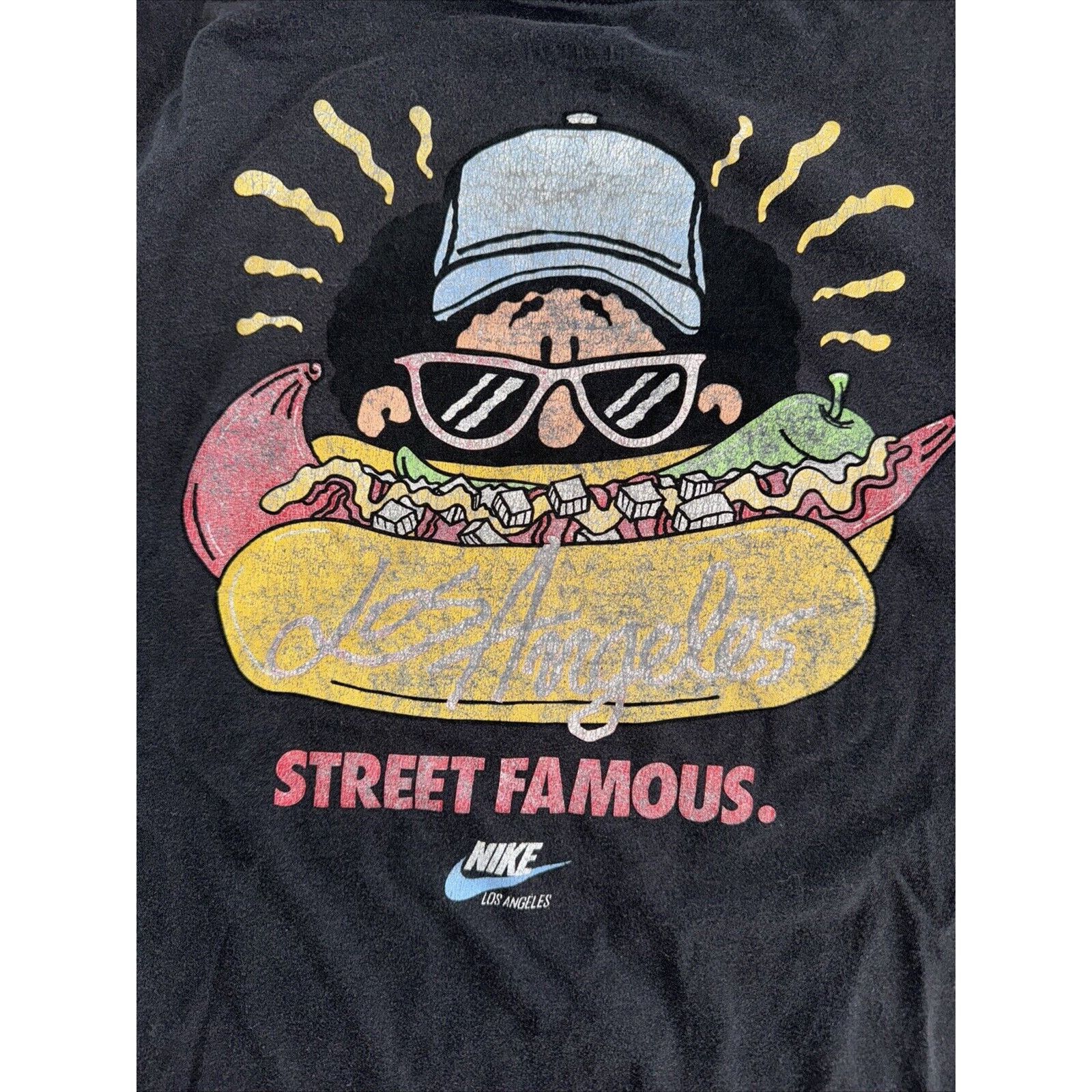 Nike Nike Street Famous T-Shirt XL Black 22x28 Size US XL / EU 56 / 4 - 3 Thumbnail