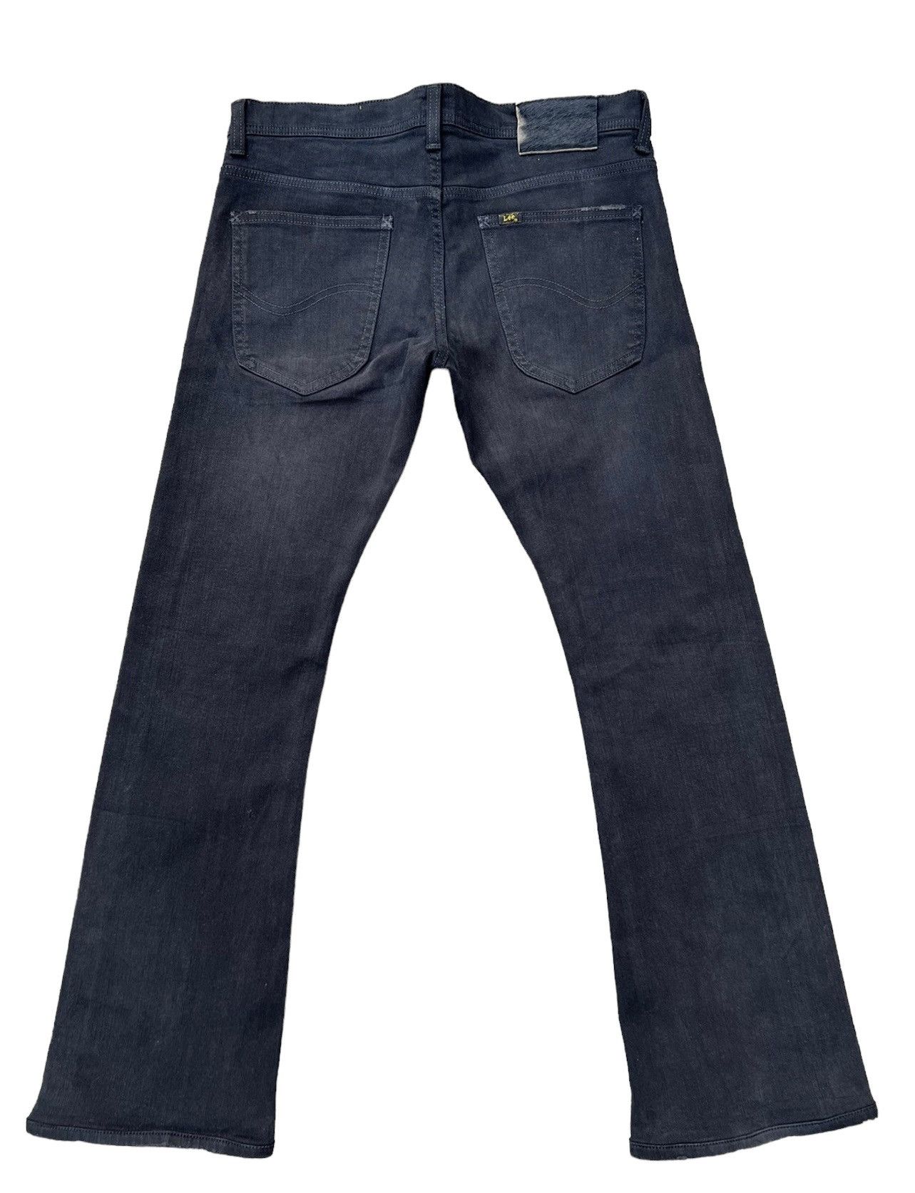 Beams Plus Vintage Beams X Lee Sun Fade Black Denim Stretch Flare Jeans Size US 32 / EU 48 - 2 Thumbnail