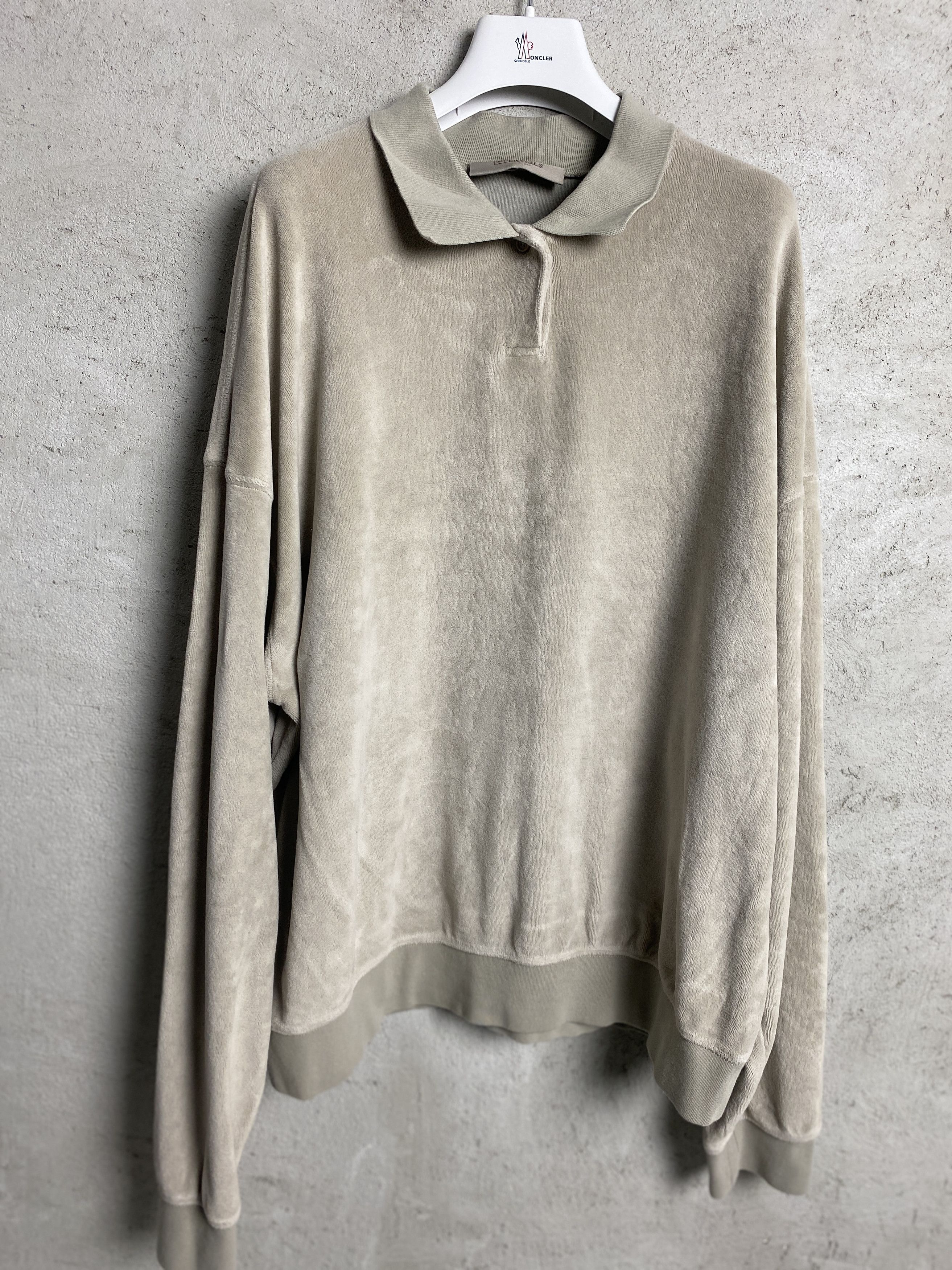 Fear of God Fear of God Essentials velour velvet polo long sleeve Size US L / EU 52-54 / 3 - 1 Thumbnail