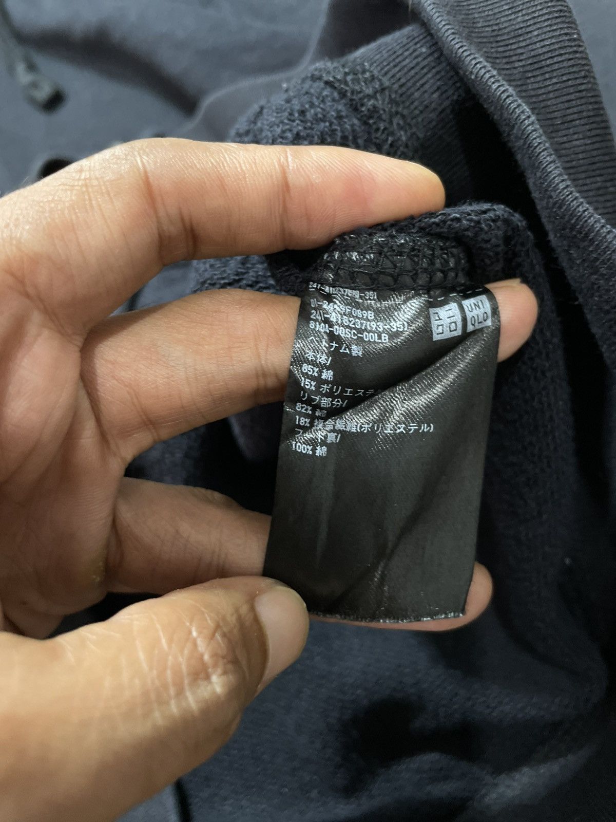 Le Grande Bleu (L.G.B.) Japan unqlo Black Distressed zip Fur Hoodie ifsix lgb style Size US S / EU 44-46 / 1 - 5 Thumbnail