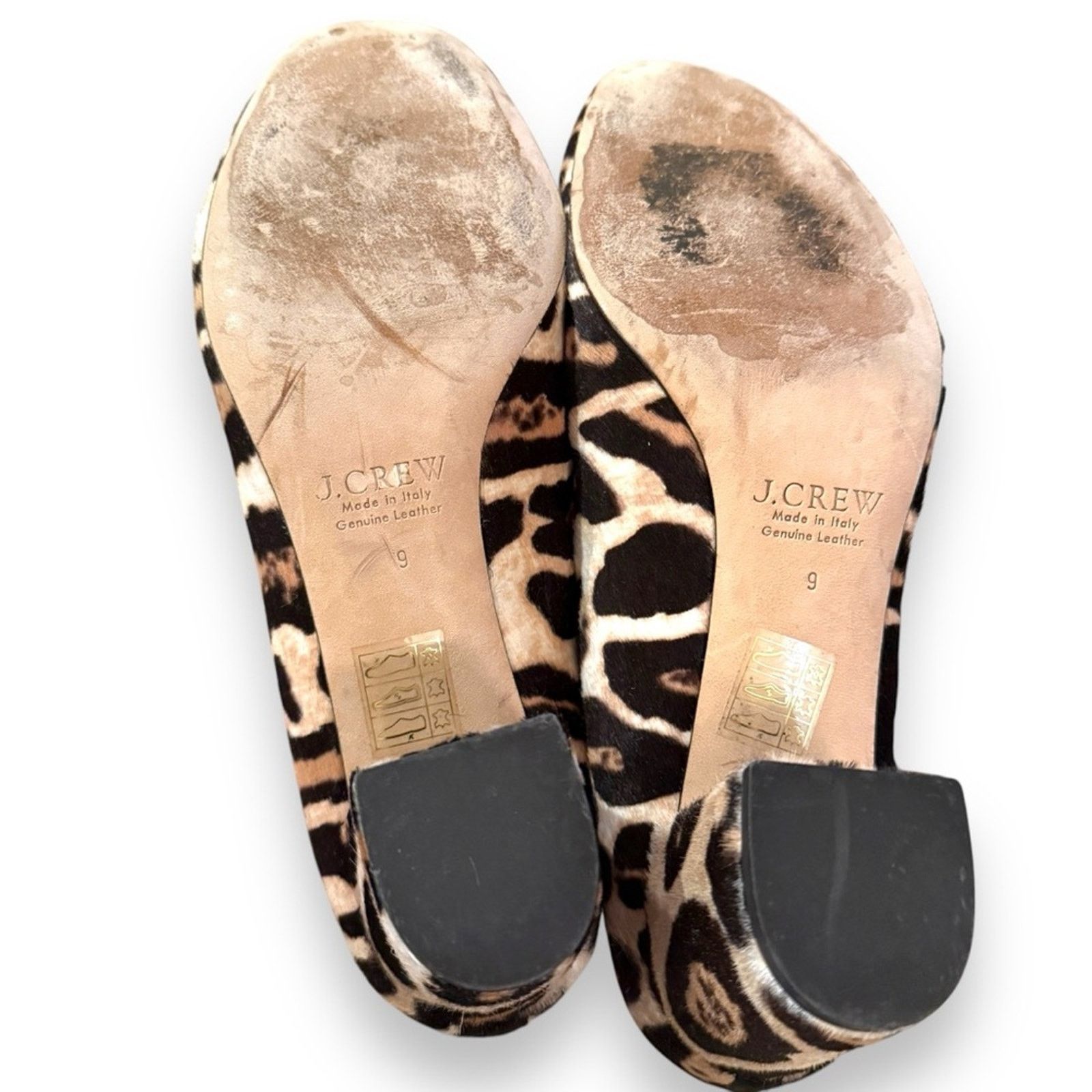 J.Crew J. Crew Sophia Calf Hair Cheetah Print Block Closed Toe Heel Size US 9 / IT 39 - 15 Thumbnail