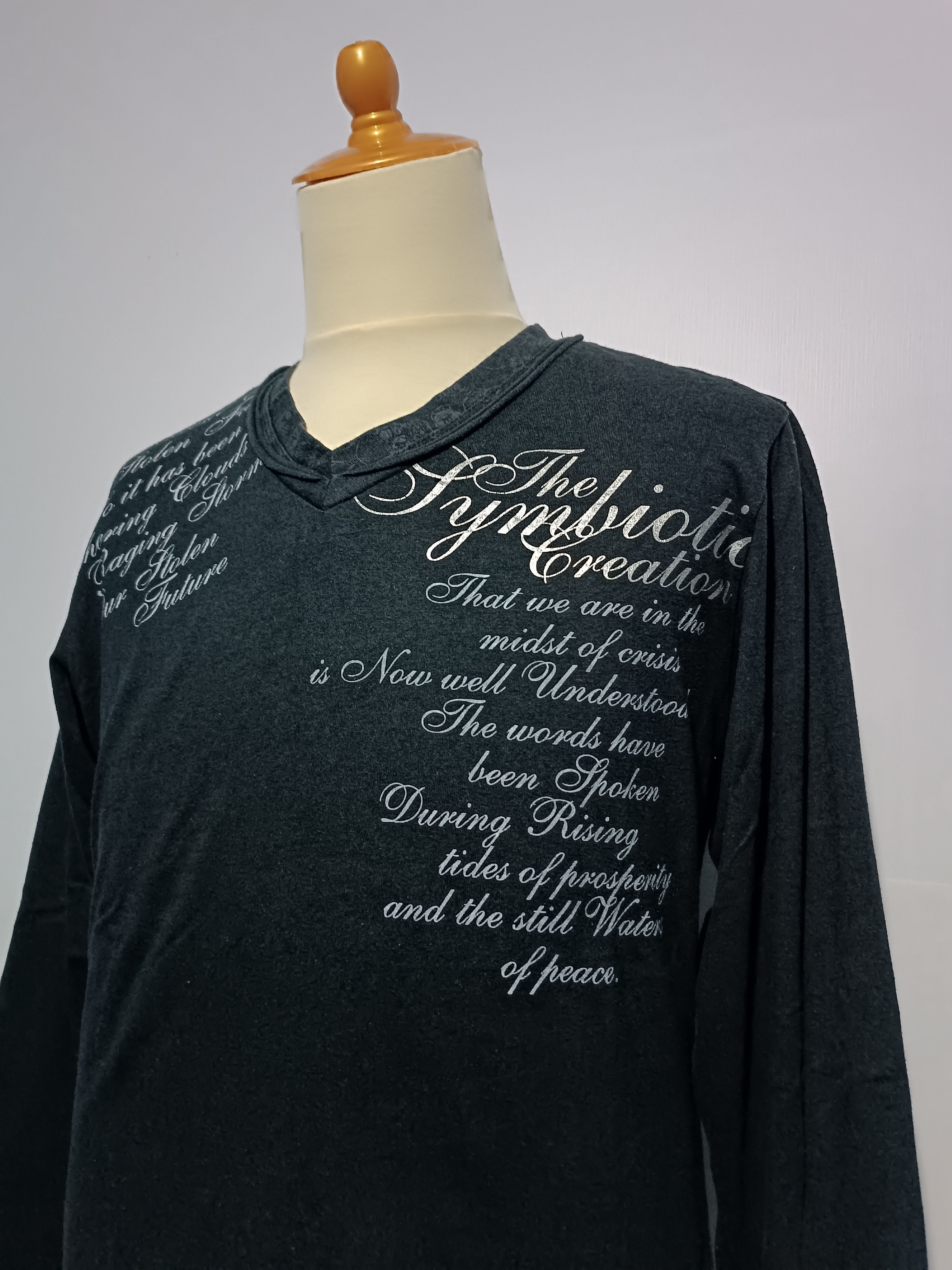 Japanese Brand Spinash Poem Seditionaries Double Layer Long Sleeve Shirt Size US M / EU 48-50 / 2 - 3 Thumbnail