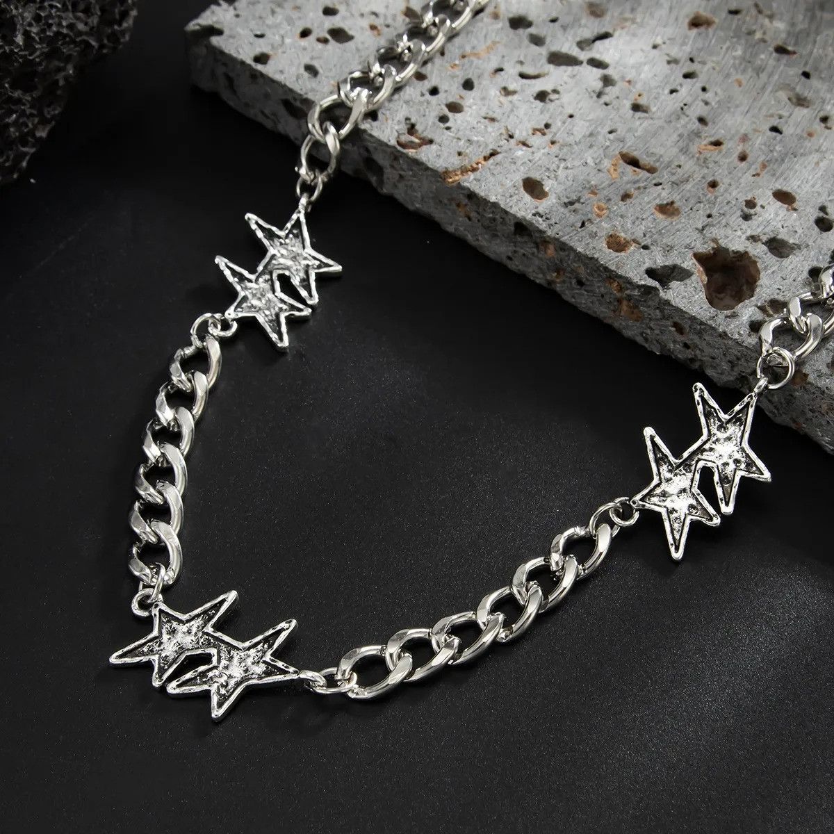 Vintage Star Pattern Luxury Style Necklace Size ONE SIZE - 6 Thumbnail