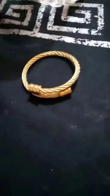 Other Hip Hop Stainless Steel Men Bangle Adjustable Open Cuff Size ONE SIZE - 4 Thumbnail