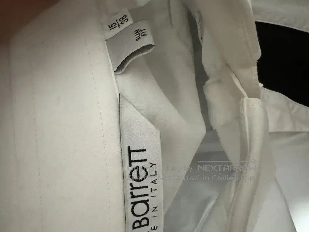 Neil Barrett Neil Barrett White Lightning Logo Shirt . Size US S / EU 44-46 / 1 - 5 Thumbnail