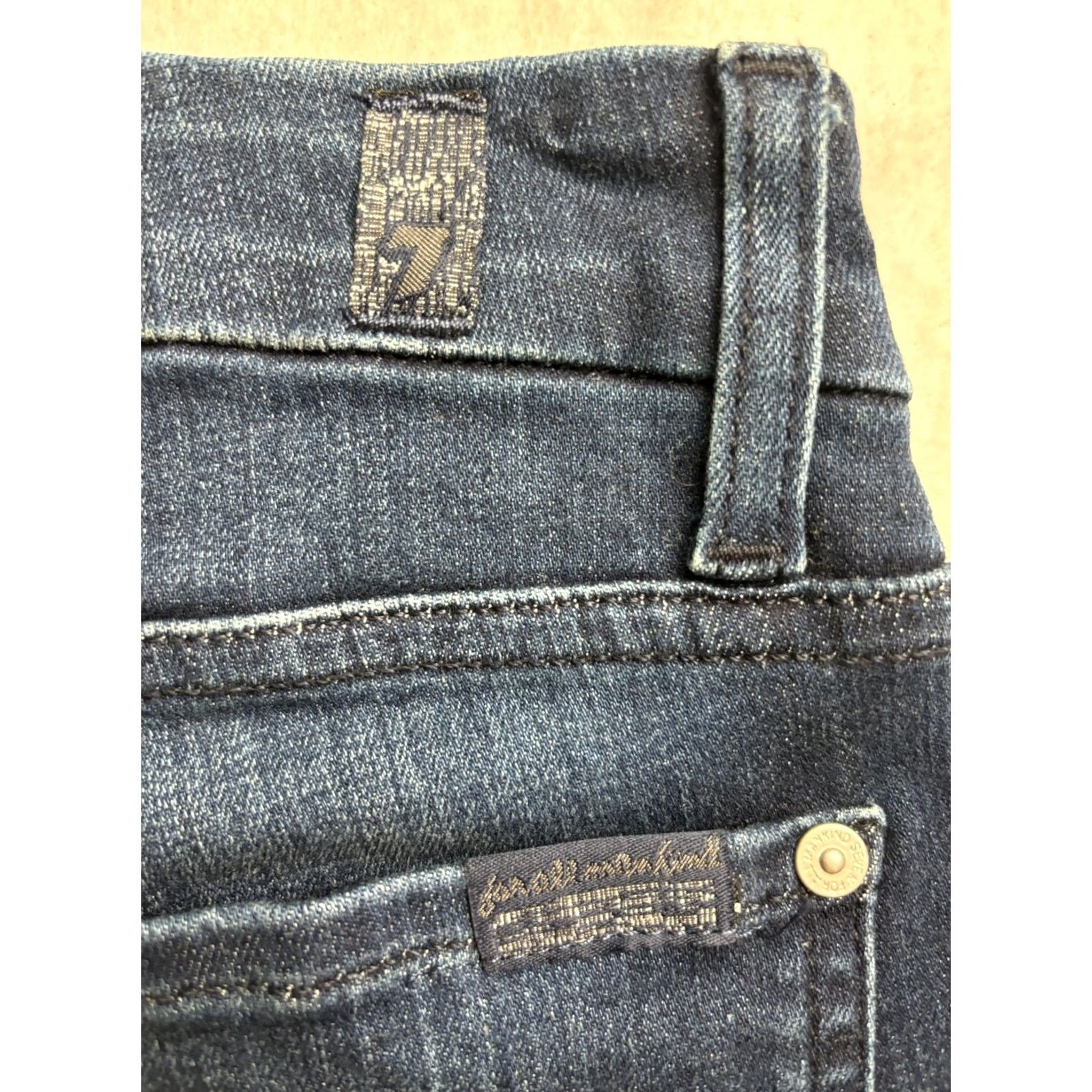 7 For All Mankind 7 For All Mankind Jeans Women Kimmie Straight Leg Denim Dark Blue Size 28 x 28.5 Size 28" / US 6 / IT 42 - 6 Thumbnail