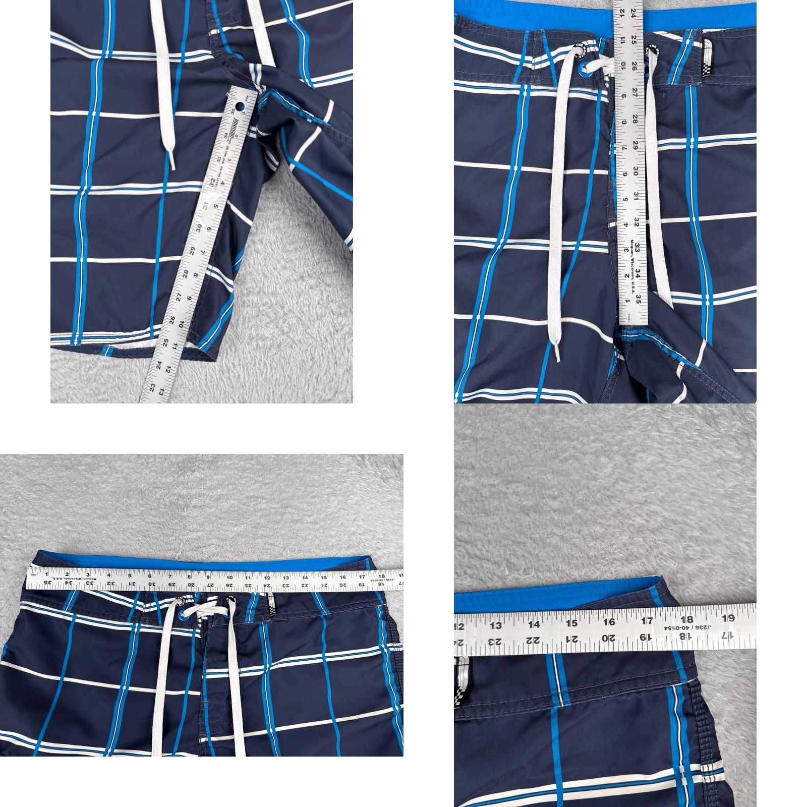 The North Face The North Face Swim Trunks Mens 34 Blue Polyester Zipper Pocket Board Shorts 11" Size US 34 / EU 50 - 8 Thumbnail