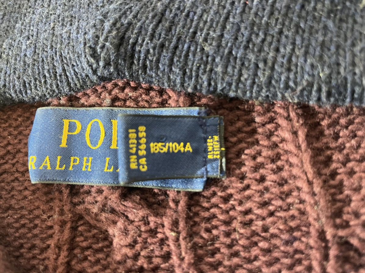 Polo Ralph Lauren POLO RALPH LAUREN Bear Rugby Letterman Hoodie Sweater Men's Size US XL / EU 56 / 4 - 6 Thumbnail