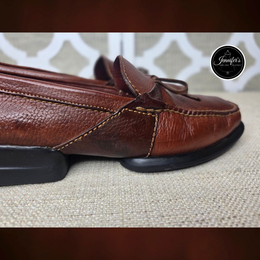 Cole Haan Cole Haan Country Men's Brown Pebbled Leather Loafers 10.5 Size US 10.5 / EU 43-44 - 10 Thumbnail