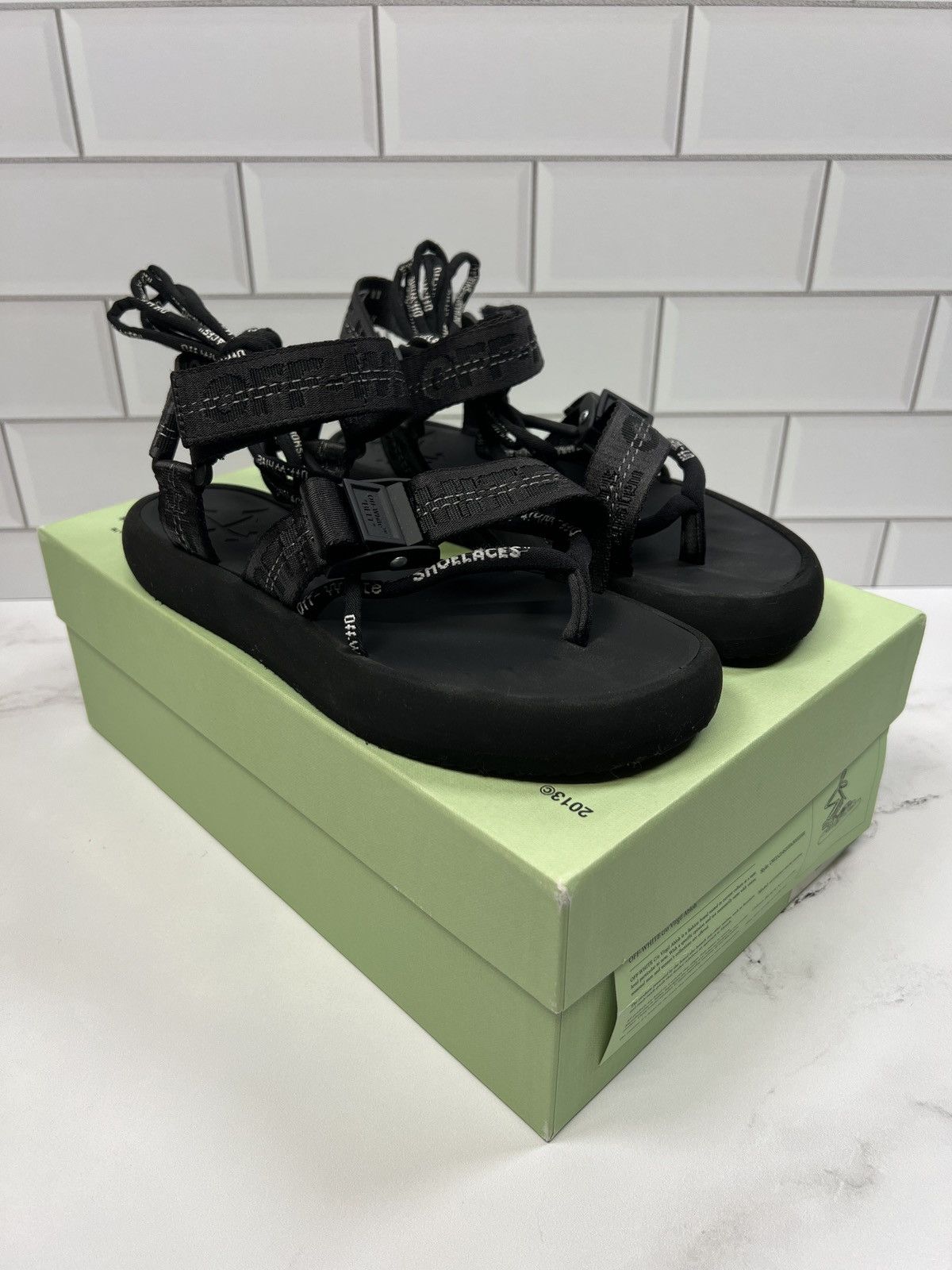 Off-White Offwhite Off White Micro Trek Strap Logo Sandals Sandal Size US 6.5 / IT 36.5 - 1 Thumbnail