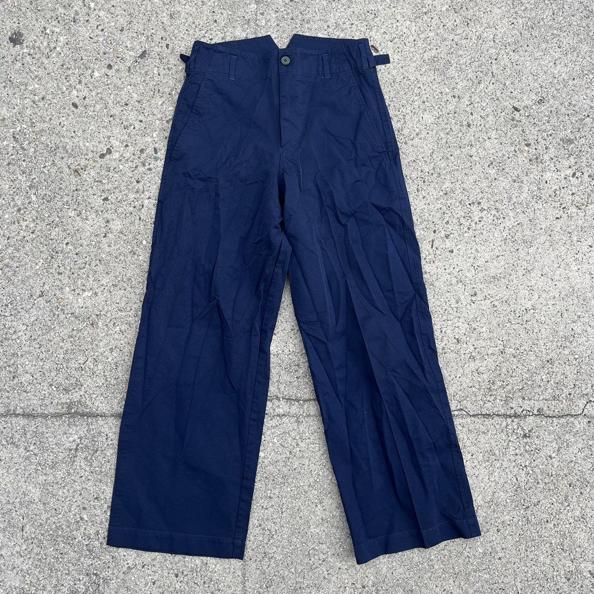 Comme des Garcons × Japanese Brand Comme des garçons 2008 navy wide leg trousers size 28 Size US 28 / EU 44 - 1 Thumbnail