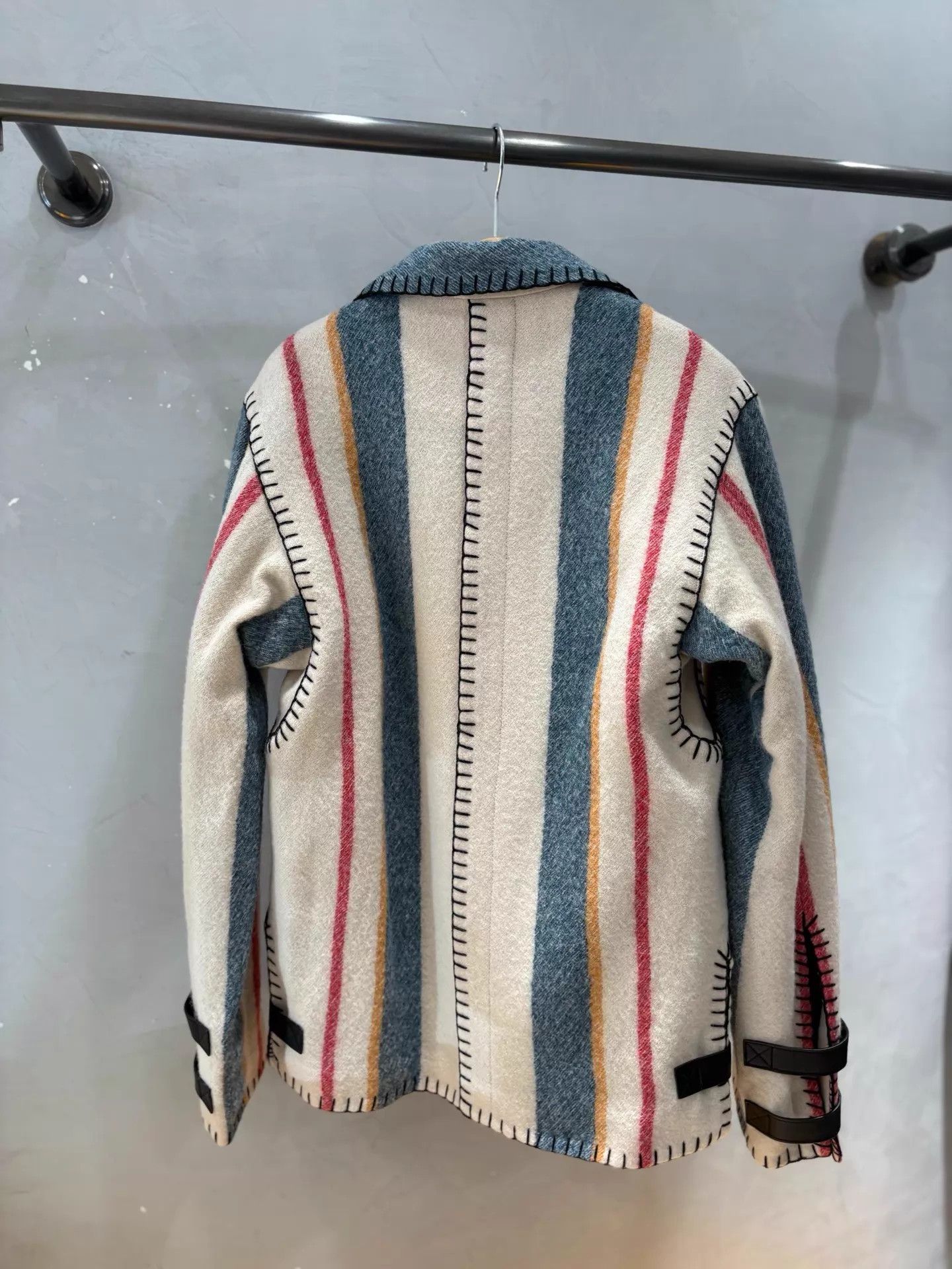 Loewe Loewe women's multicolor striped leather patch logo 36 Size XS / US 0-2 / IT 36-38 - 3 Thumbnail