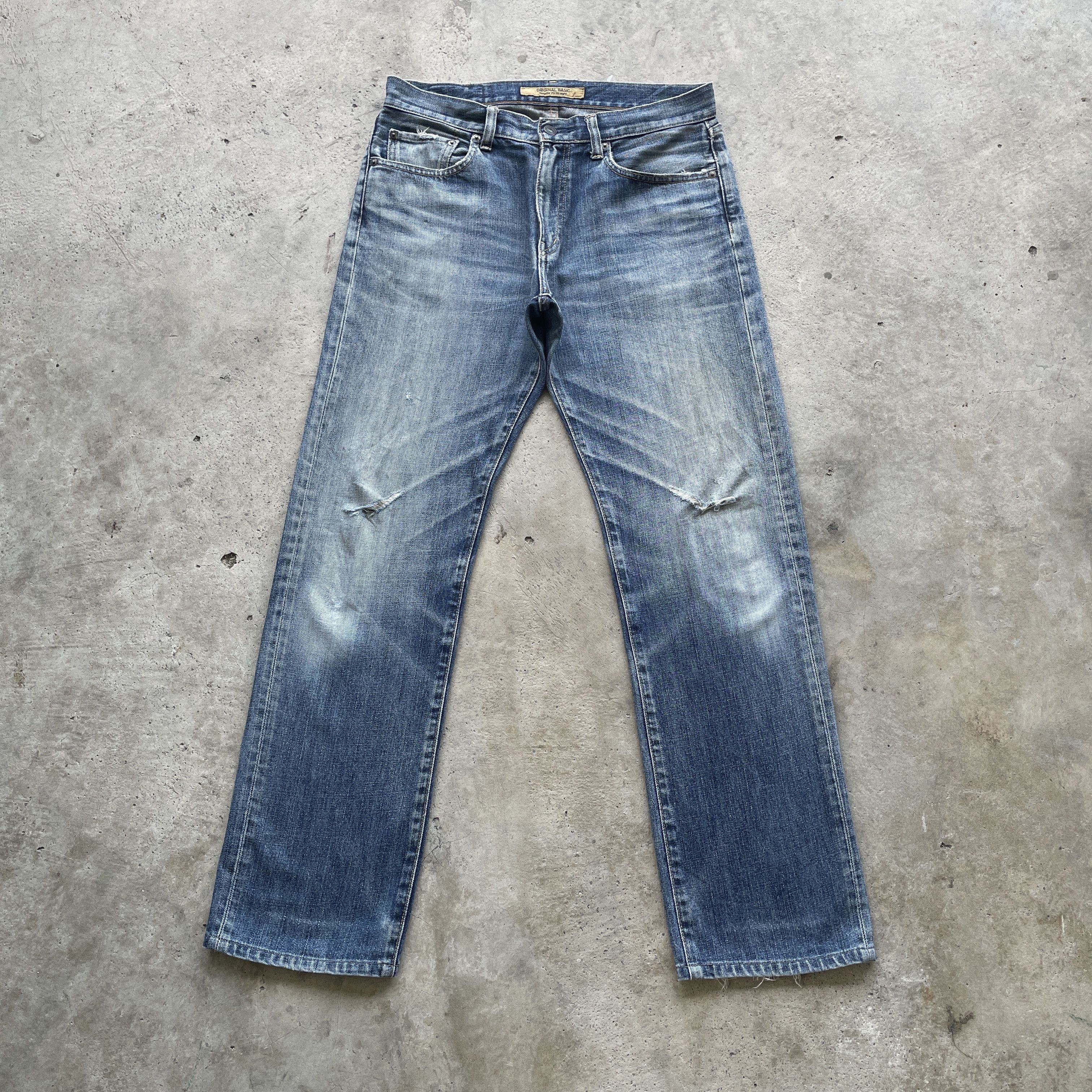 Japanese Brand VINTAGE JAPANESE JEANS FADED DISTRESSED PANTS DENIM W32 Size US 32 / EU 48 - 2 Thumbnail