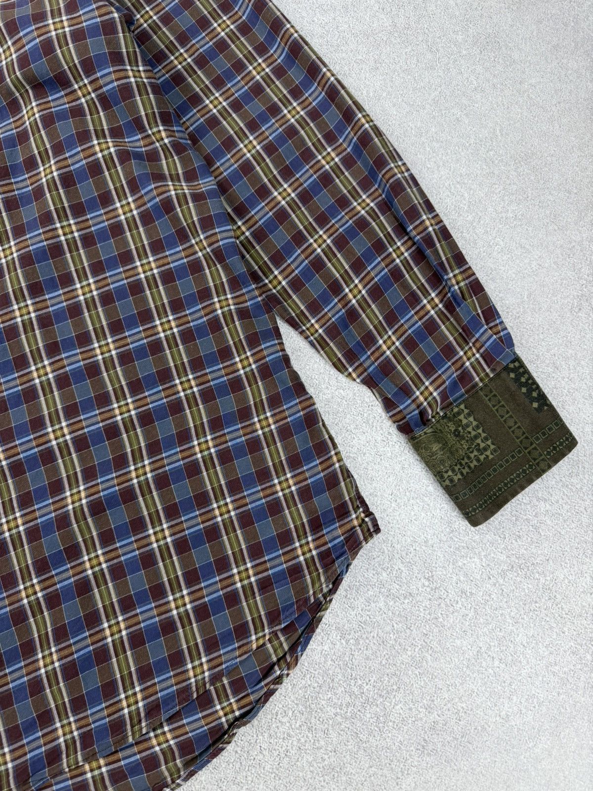 Etro Etro Milano Cotton Long Sleeve Shirt Size 41 Size US L / EU 52-54 / 3 - 2 Thumbnail